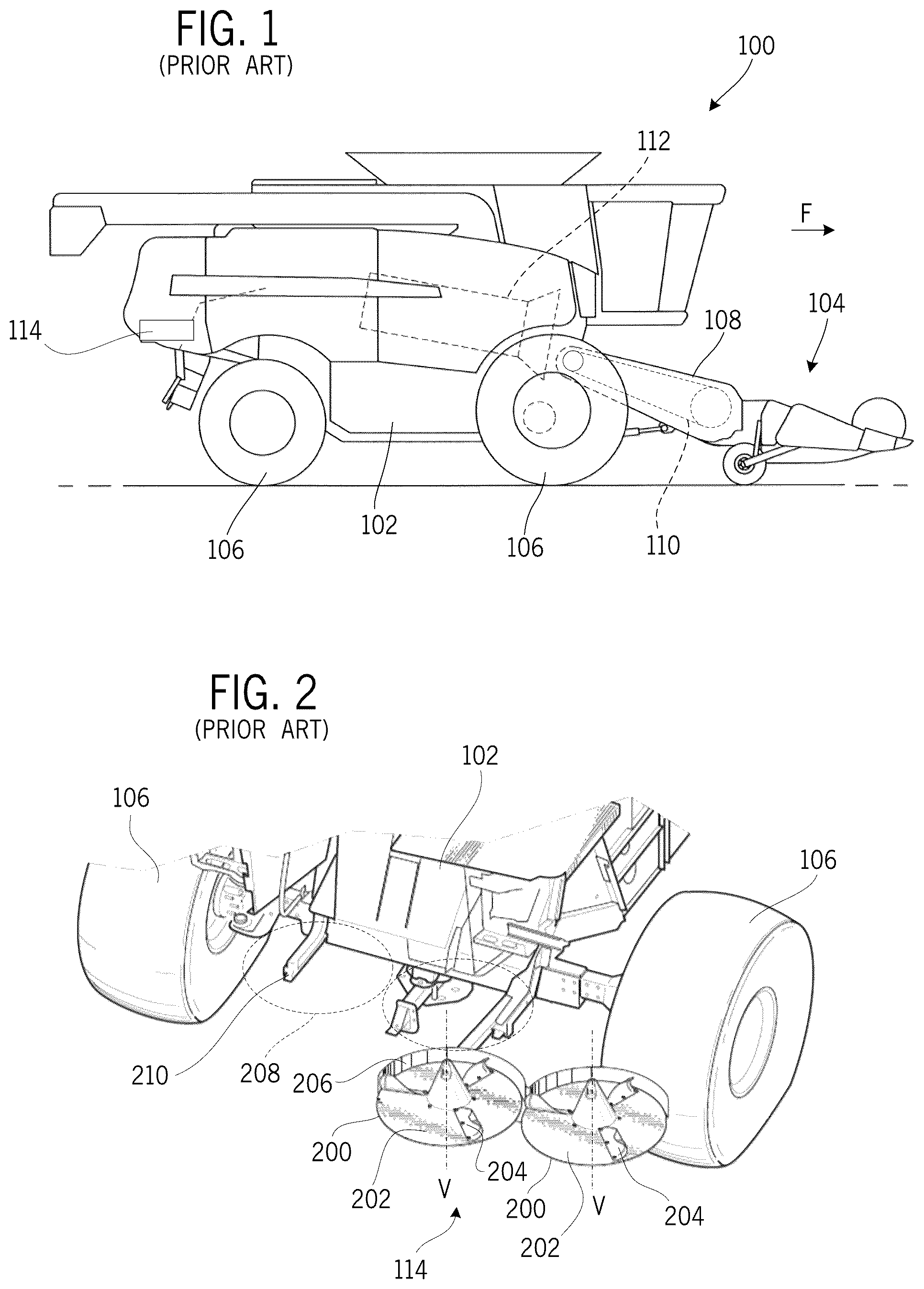 Patent US12426538 — Swing-out spreader for agricultural combines — Figure 1