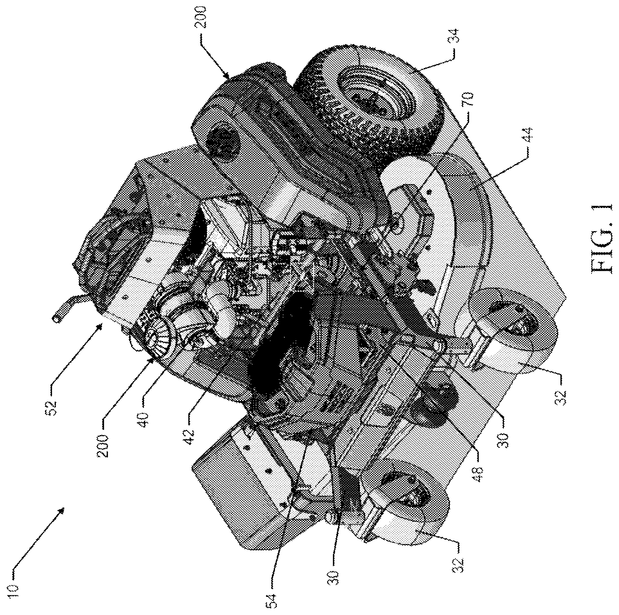 Patent US12426544 — Stand-on lawn care vehicle with adjustable neutral position — Figure 1