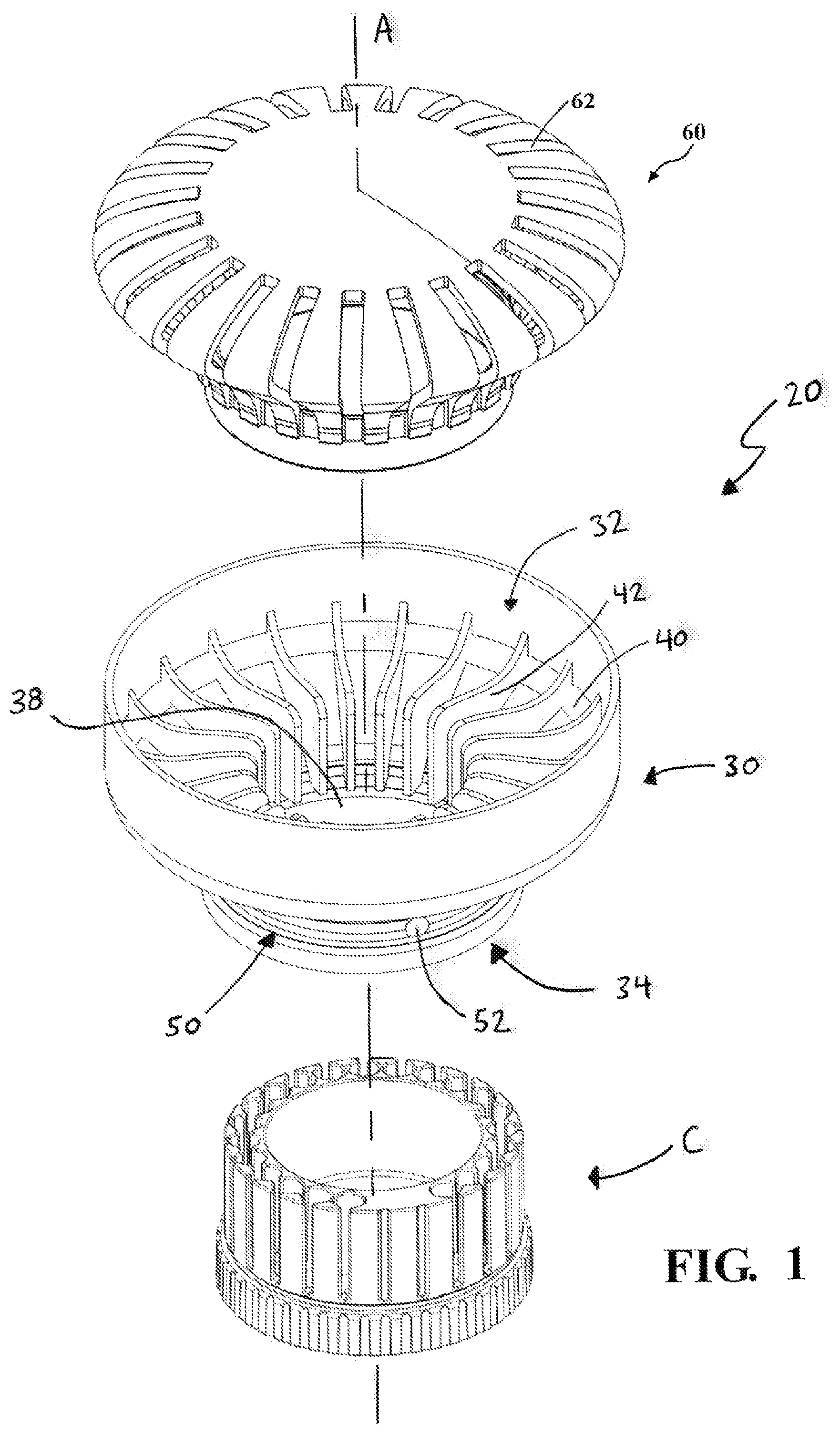 Patent US12426585 — Fishing bait cartridge speed loader — Figure 1