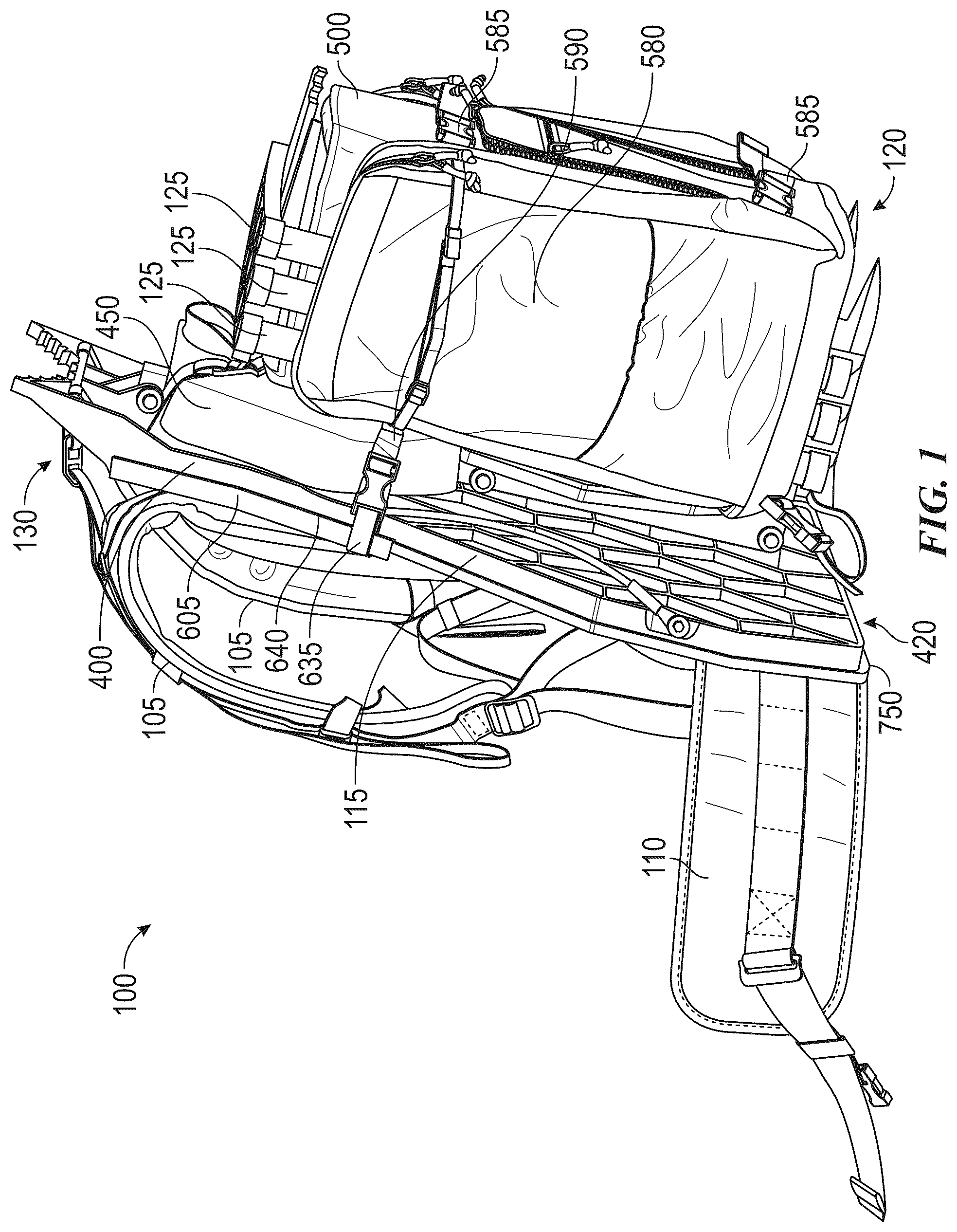 Patent US12426592 — Portable ladder and stand systems — Figure 1