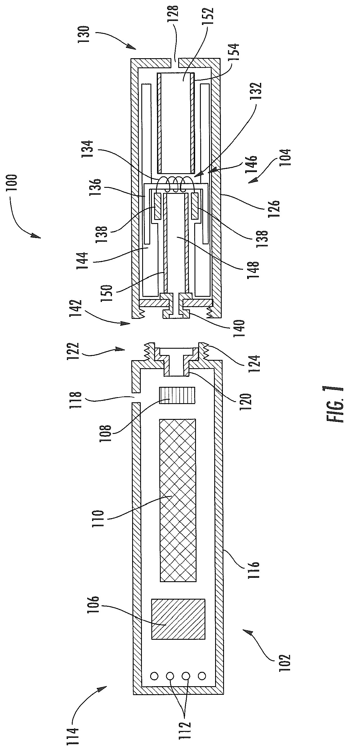 Patent US12426632 — Heating elements formed from a sheet of a material and inputs and methods for the production of atomizers — Figure 1