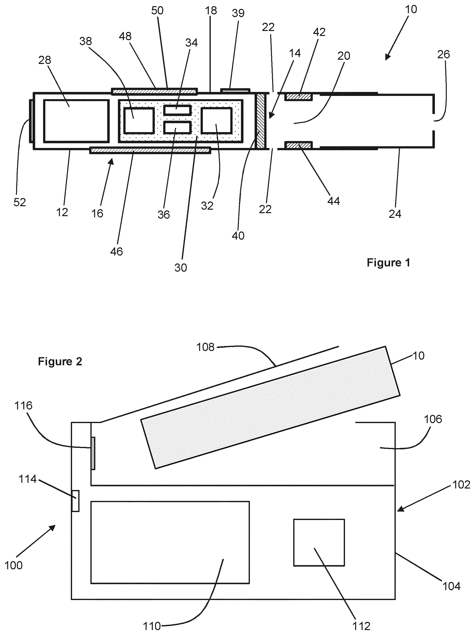 Patent US12426641 Figure 1 – Aerosol-generating system comprising a health monitoring device