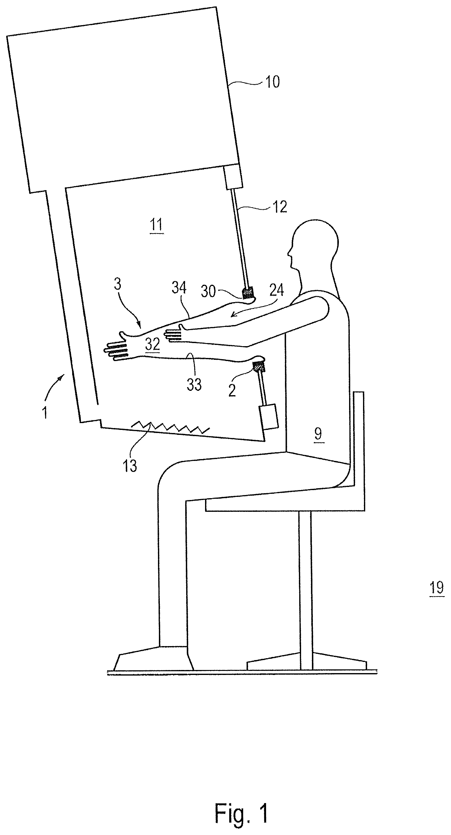 Patent US12426652 — Glove device for protected intervention in a containment — Figure 1