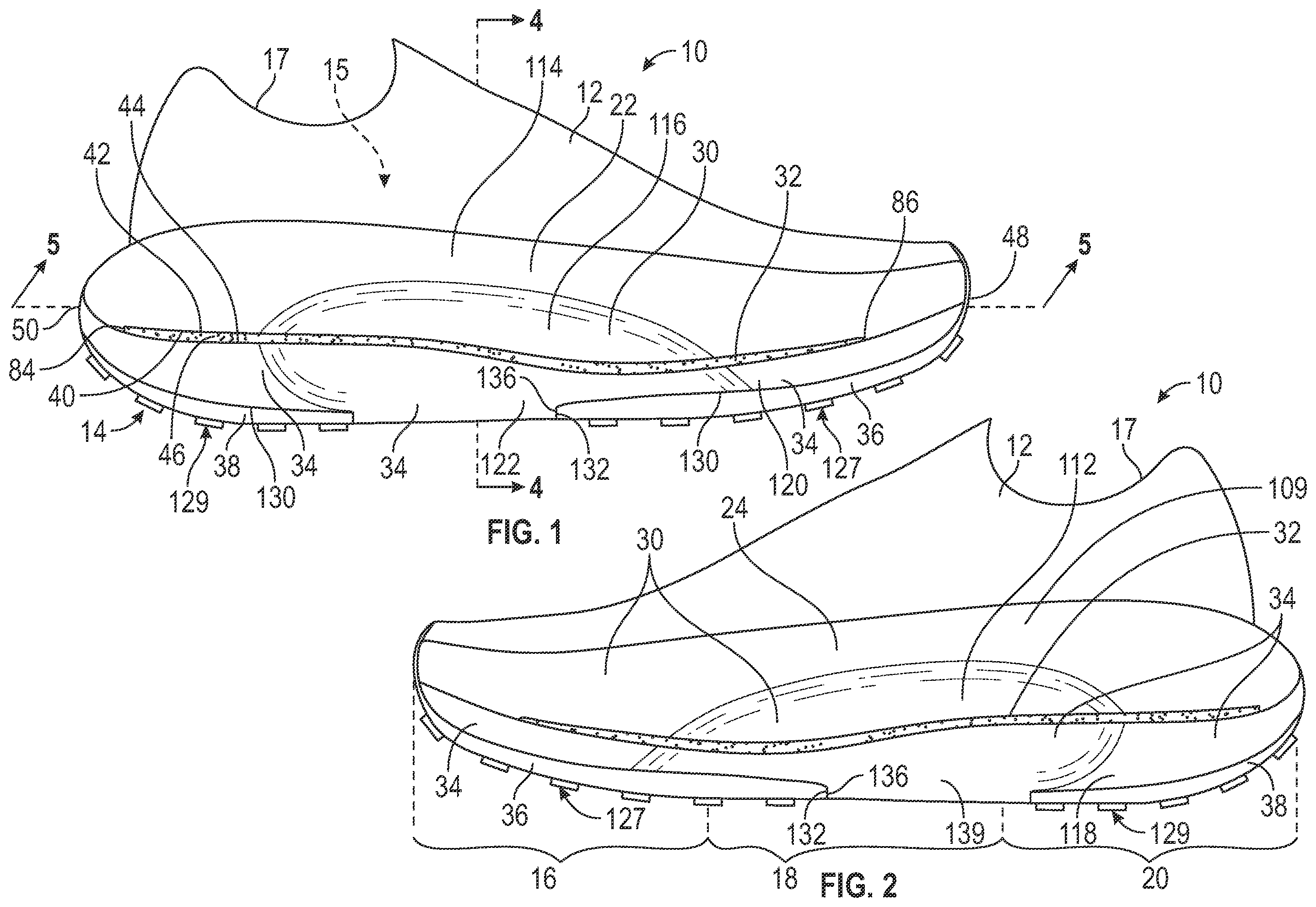 Patent US12426669 — Article of footwear having a sole structure with a plate for stability — Figure 1