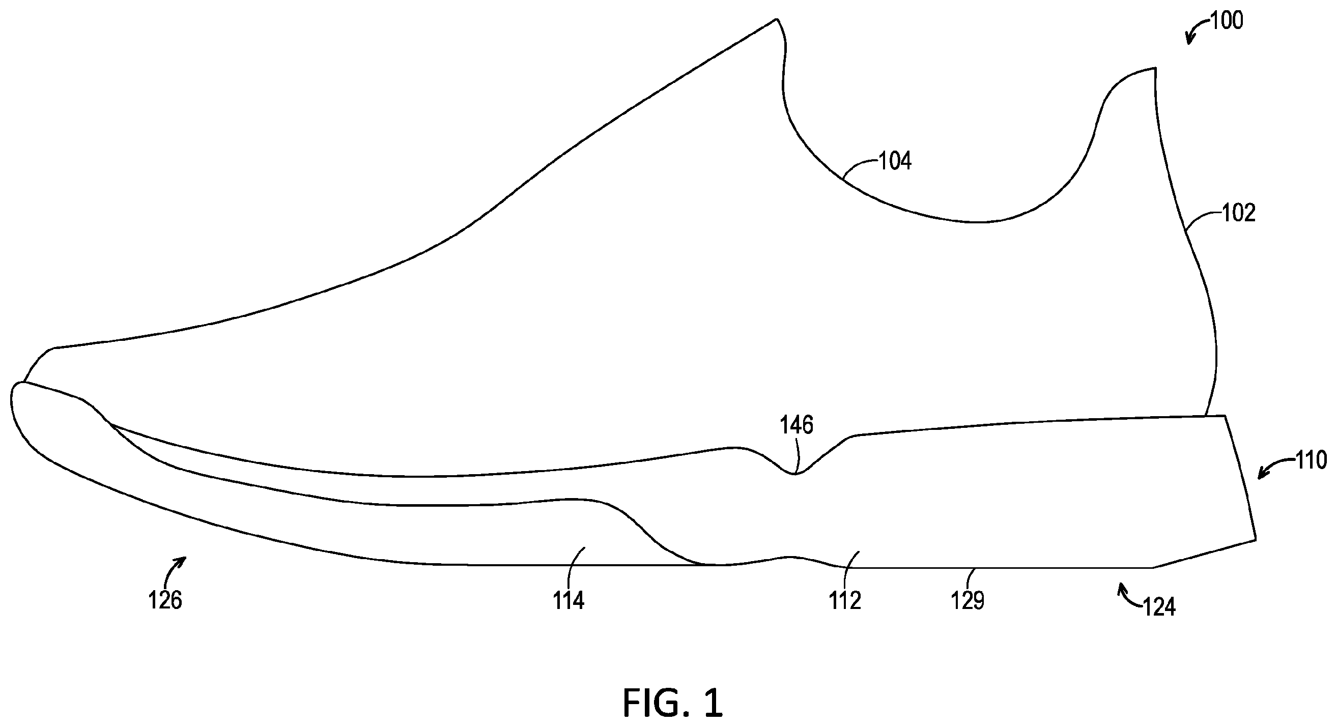 Patent US12426672 — Segmented sole for footwear — Figure 1