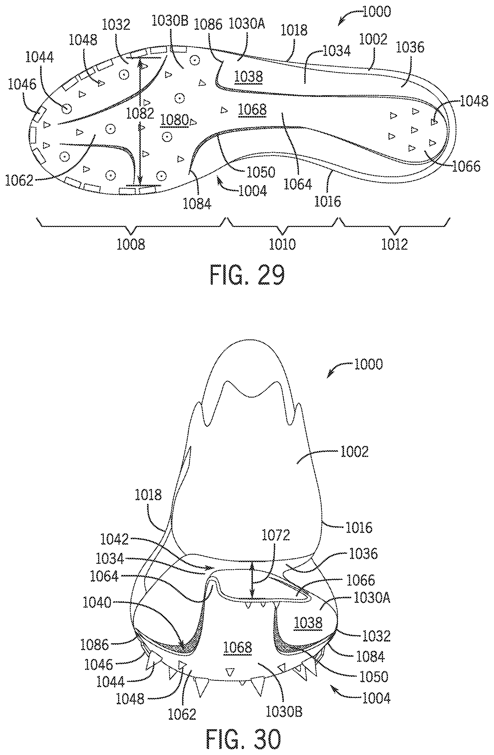 Patent US12426676 Figure 20 – Article of footwear having a sole plate
