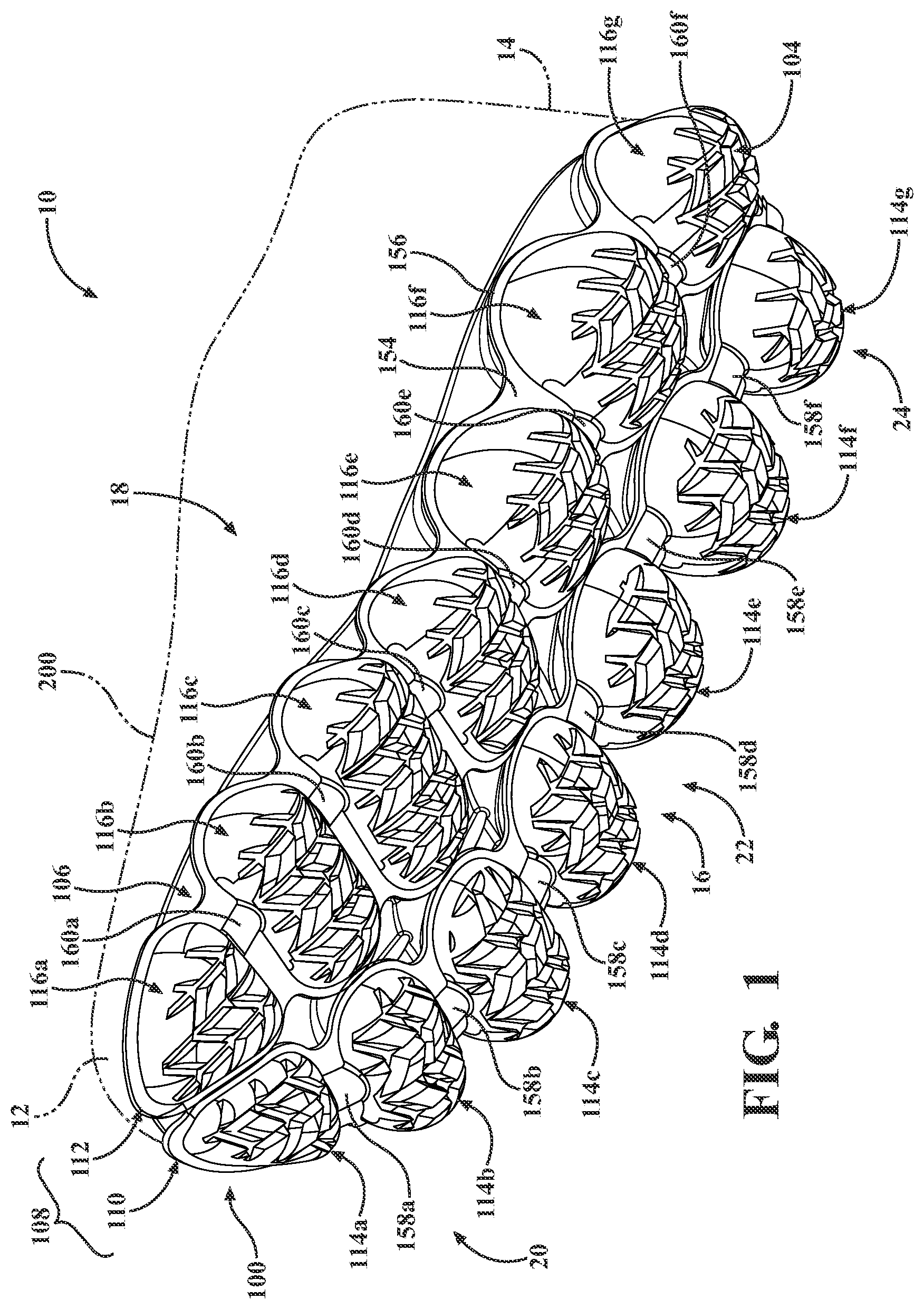 Patent US12426680 — Sole structure for article of footwear — Figure 1