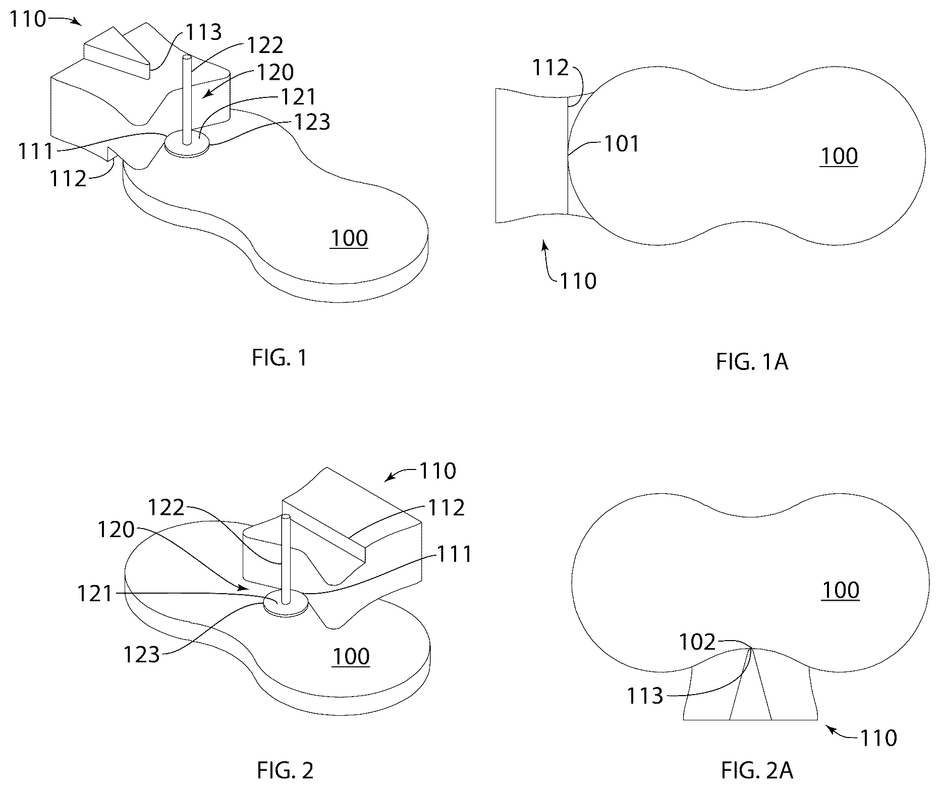 Patent US12426689 — Toolkit and method for embedding flat padded earring posts into polymer clay jewelry — Figure 1