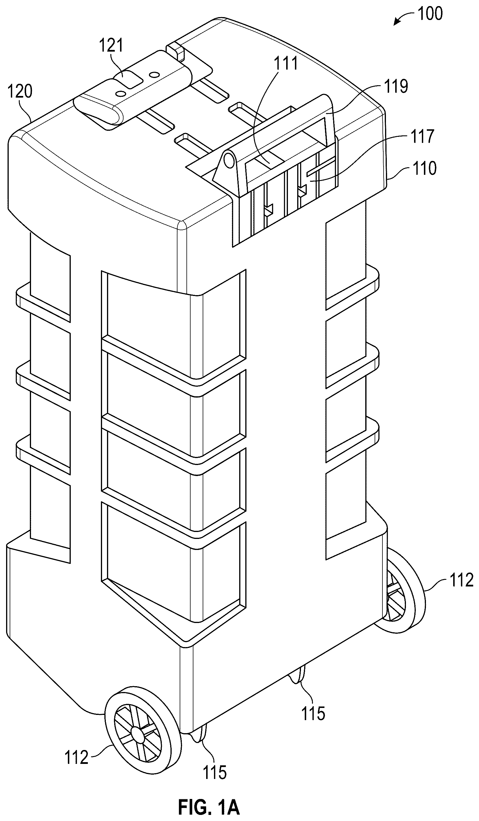 Patent US12426690 — Collapsible travel bags and cases — Figure 1