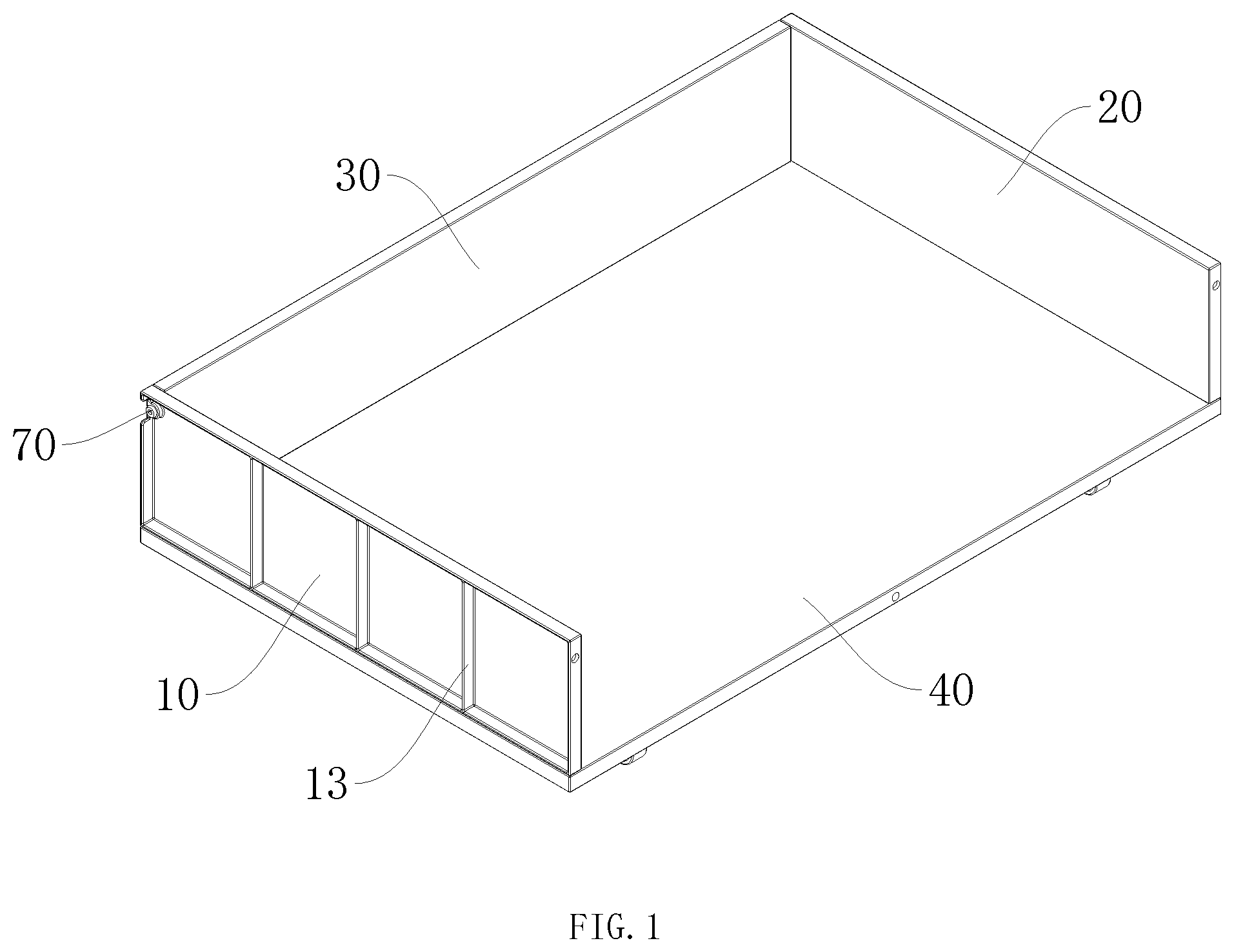 Patent US12426707 — Assembled drawer — Figure 1