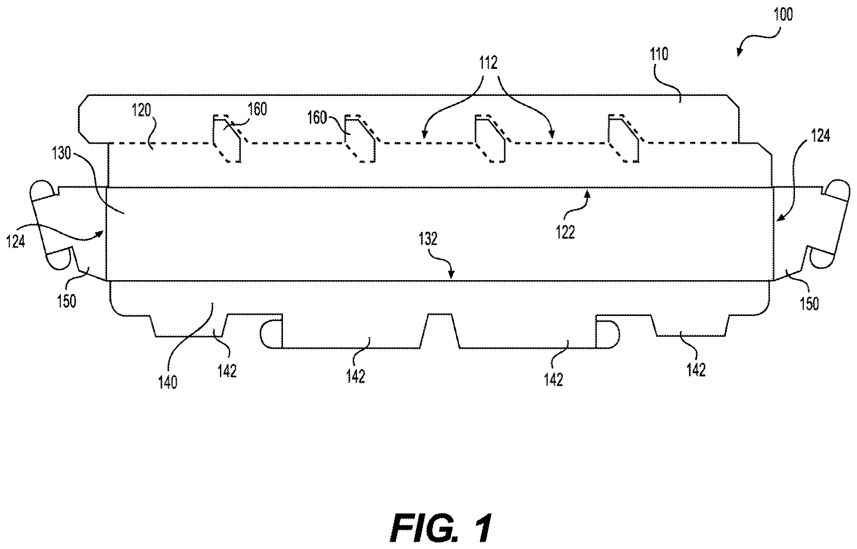 Patent US12426726 — Divided shelf for modular greeting card rack — Figure 1