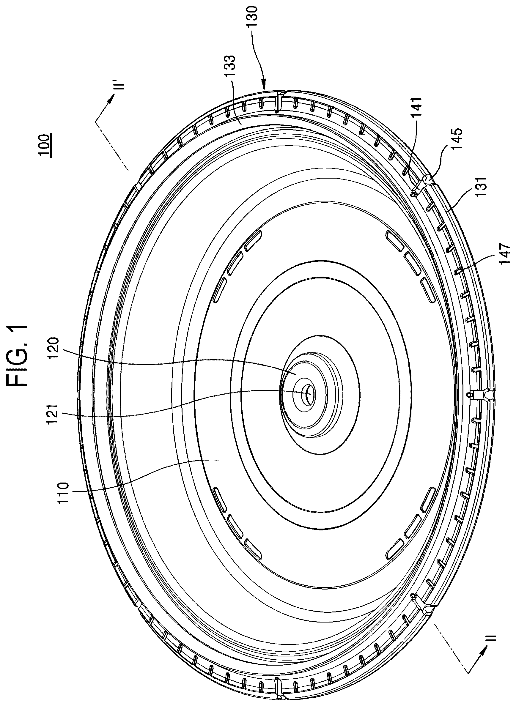 Patent US12426738 — Cover assembly for cooking apparatus — Figure 1