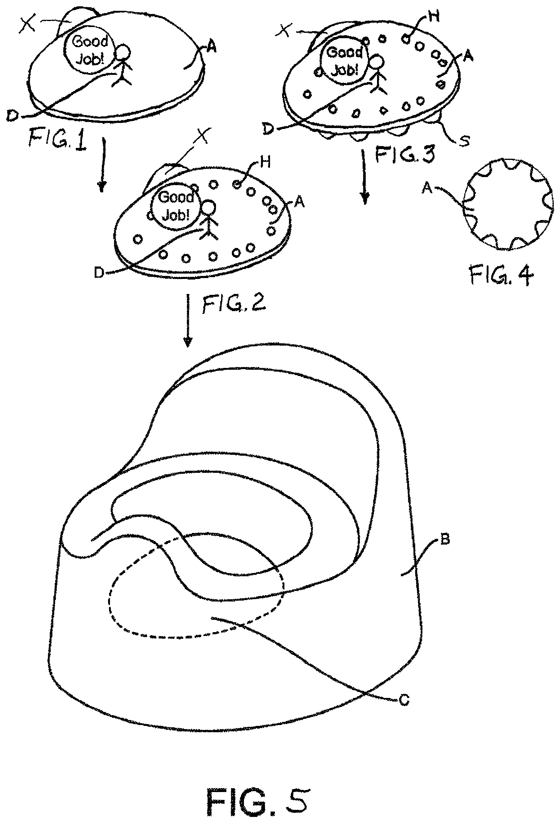 Patent US12426749 — Potty training sticker — Figure 1