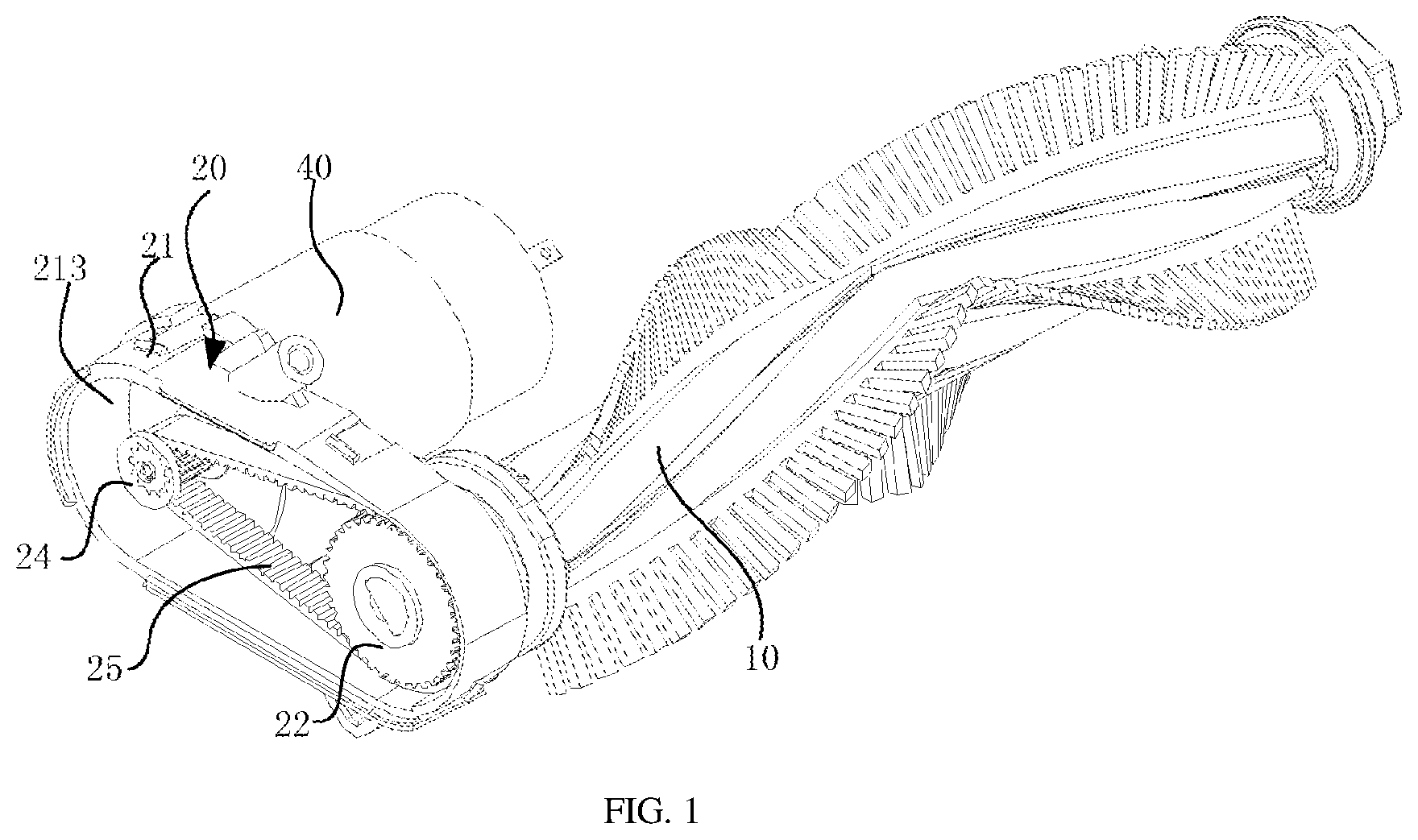 Patent US12426759 — Roller brush assembly and movable device — Figure 1