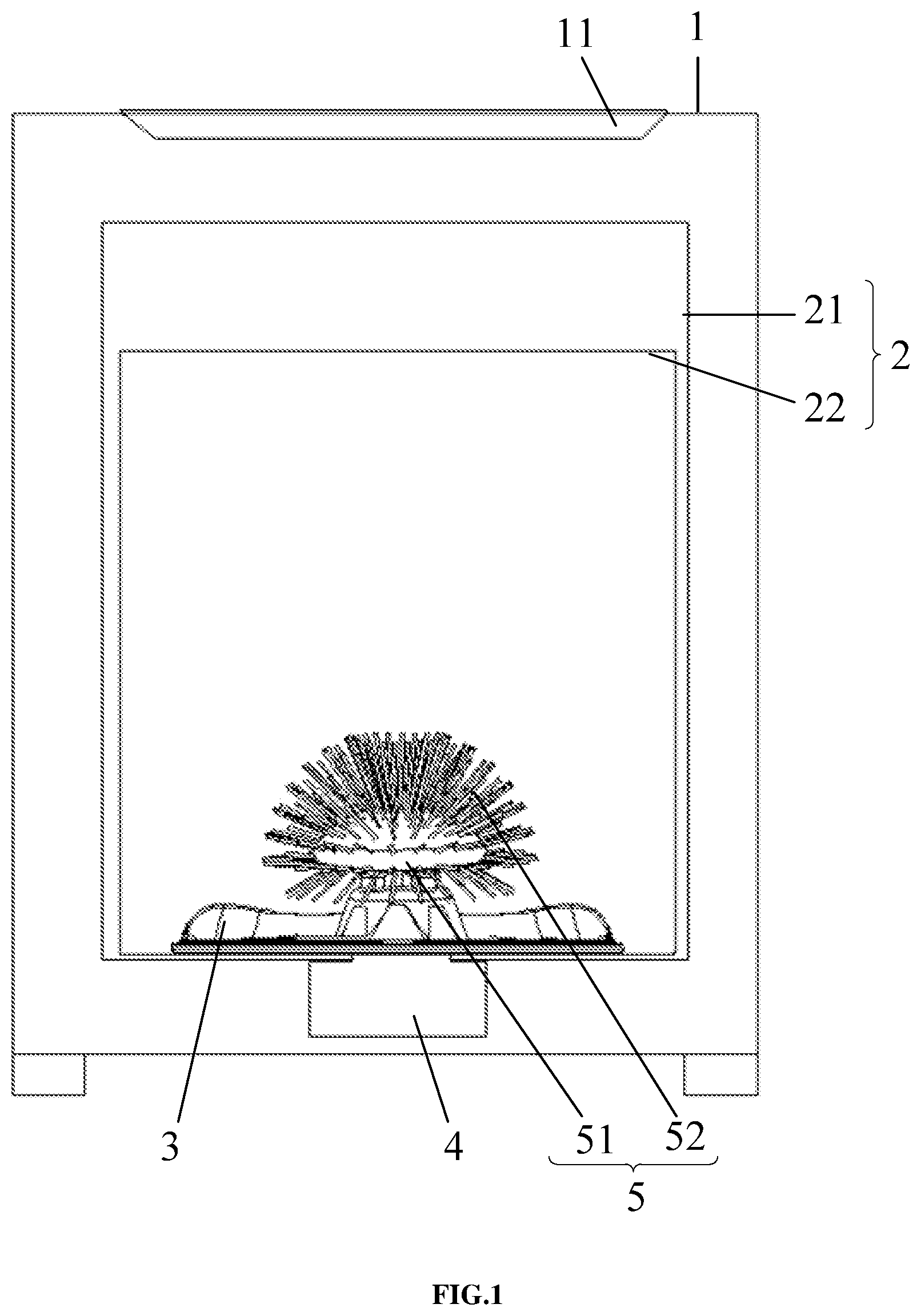Patent US12426770 — Shoe washing machine — Figure 1