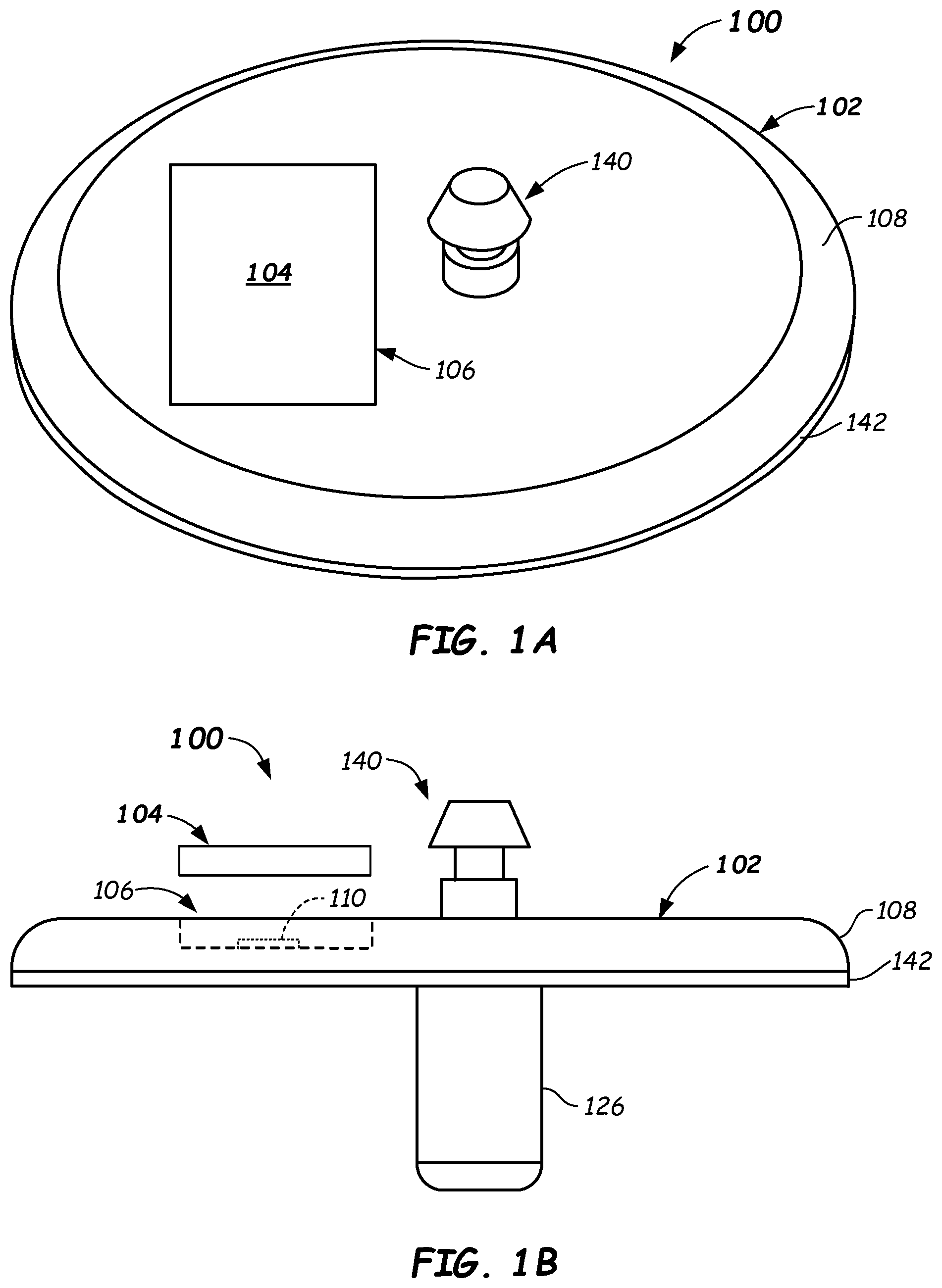 Patent US12426813 — Methods and apparatus enabling coupling of an electronics unit to a base unit of a continuous analyte monitoring device — Figure 1