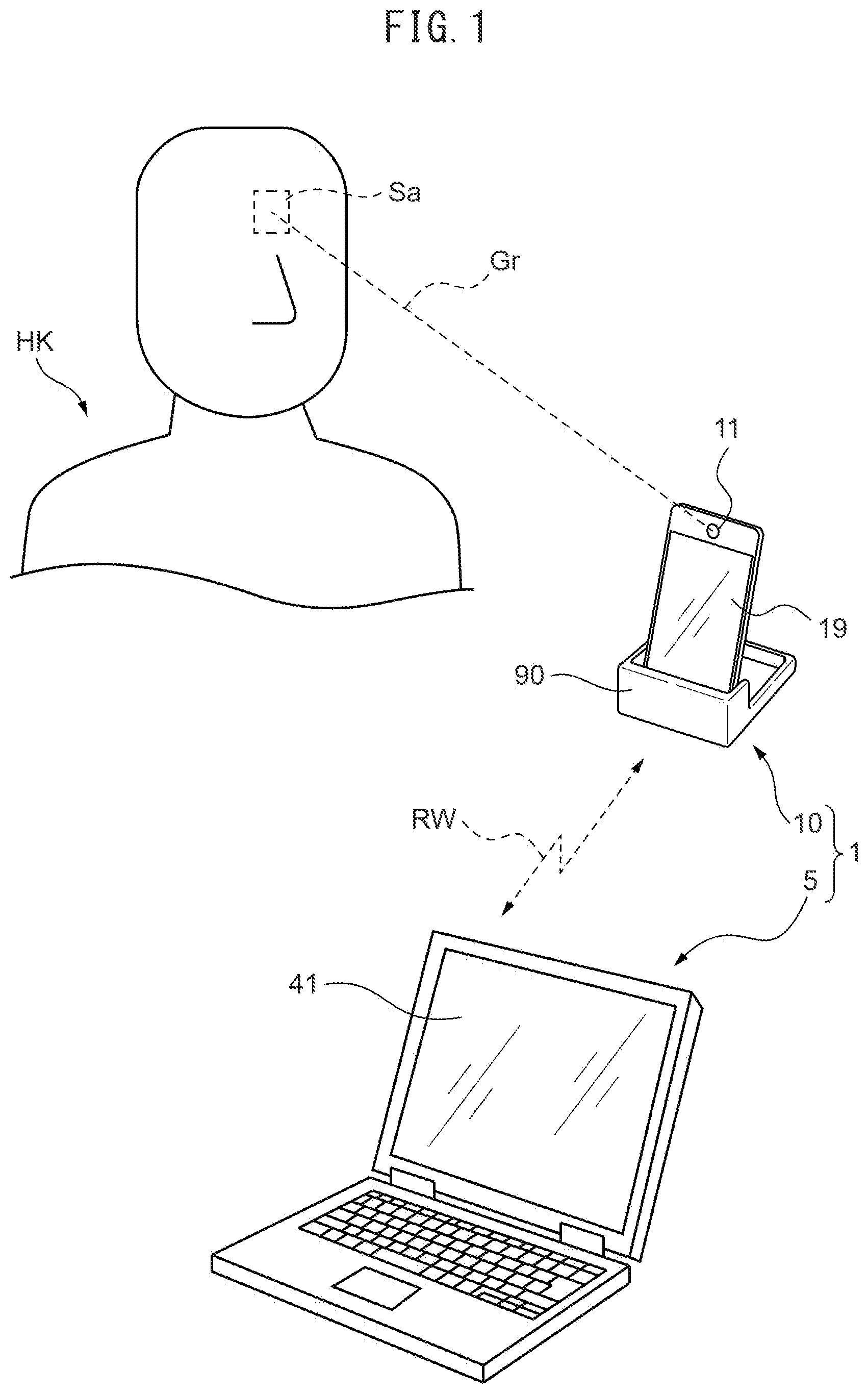 Patent US12426816 — Emotion assessment apparatus, emotion assessment method and emotion assessment program — Figure 1