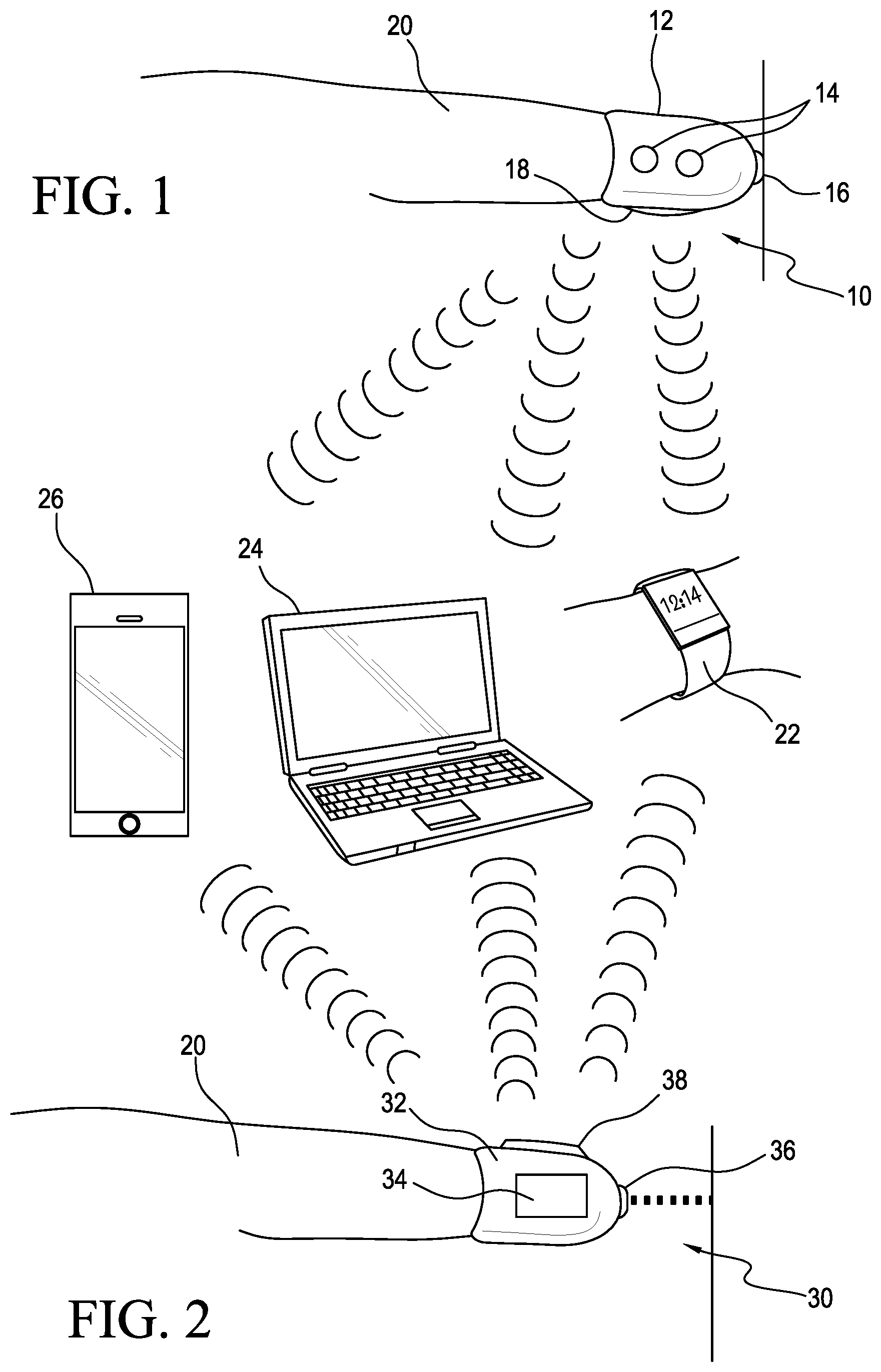 Patent US12426830 — Wearable device configured to support measurement and transmission apparatus — Figure 1