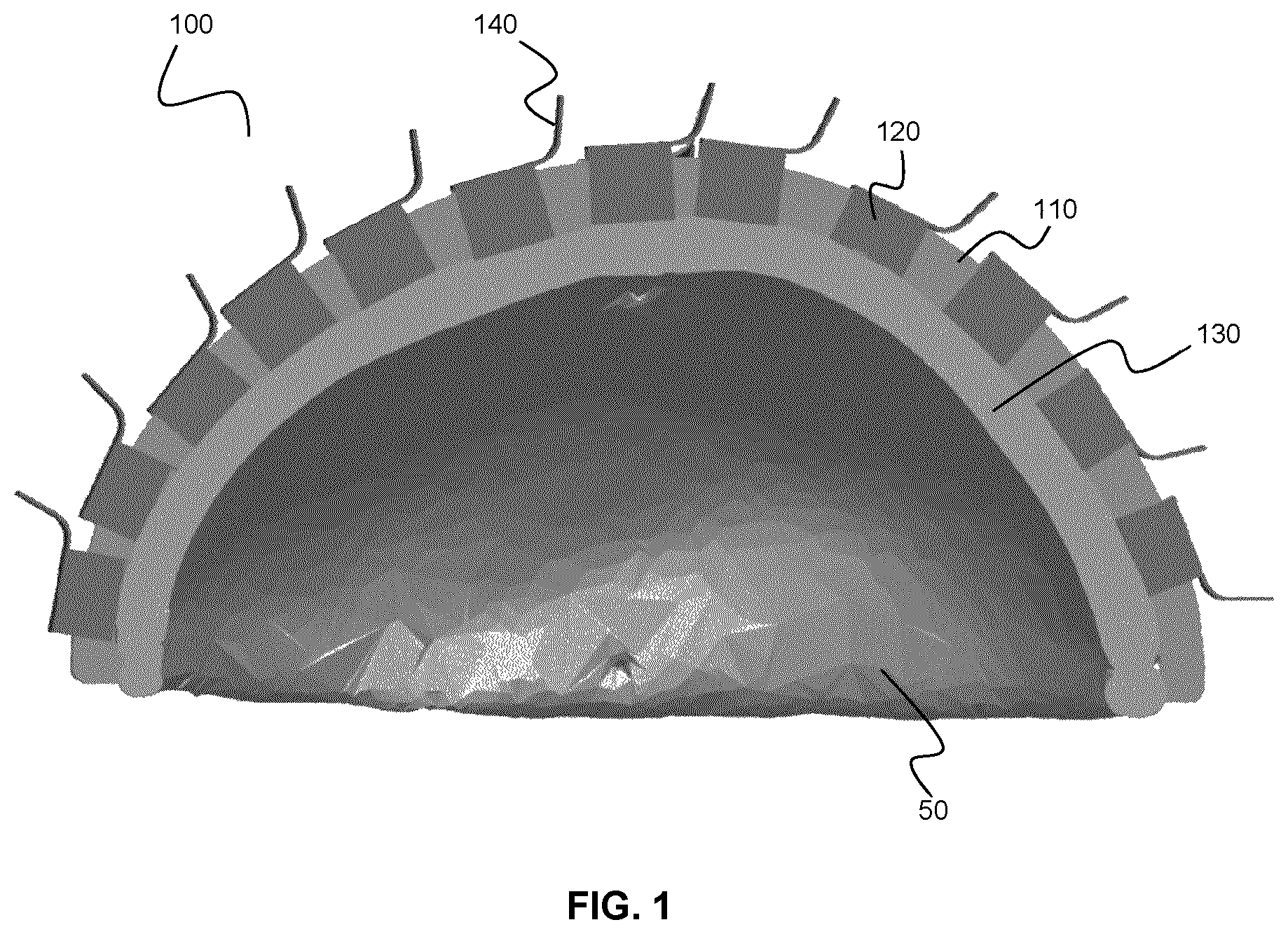 Patent US12426836 — Patient-specific headset for diagnostic and therapeutic transcranial procedures — Figure 1