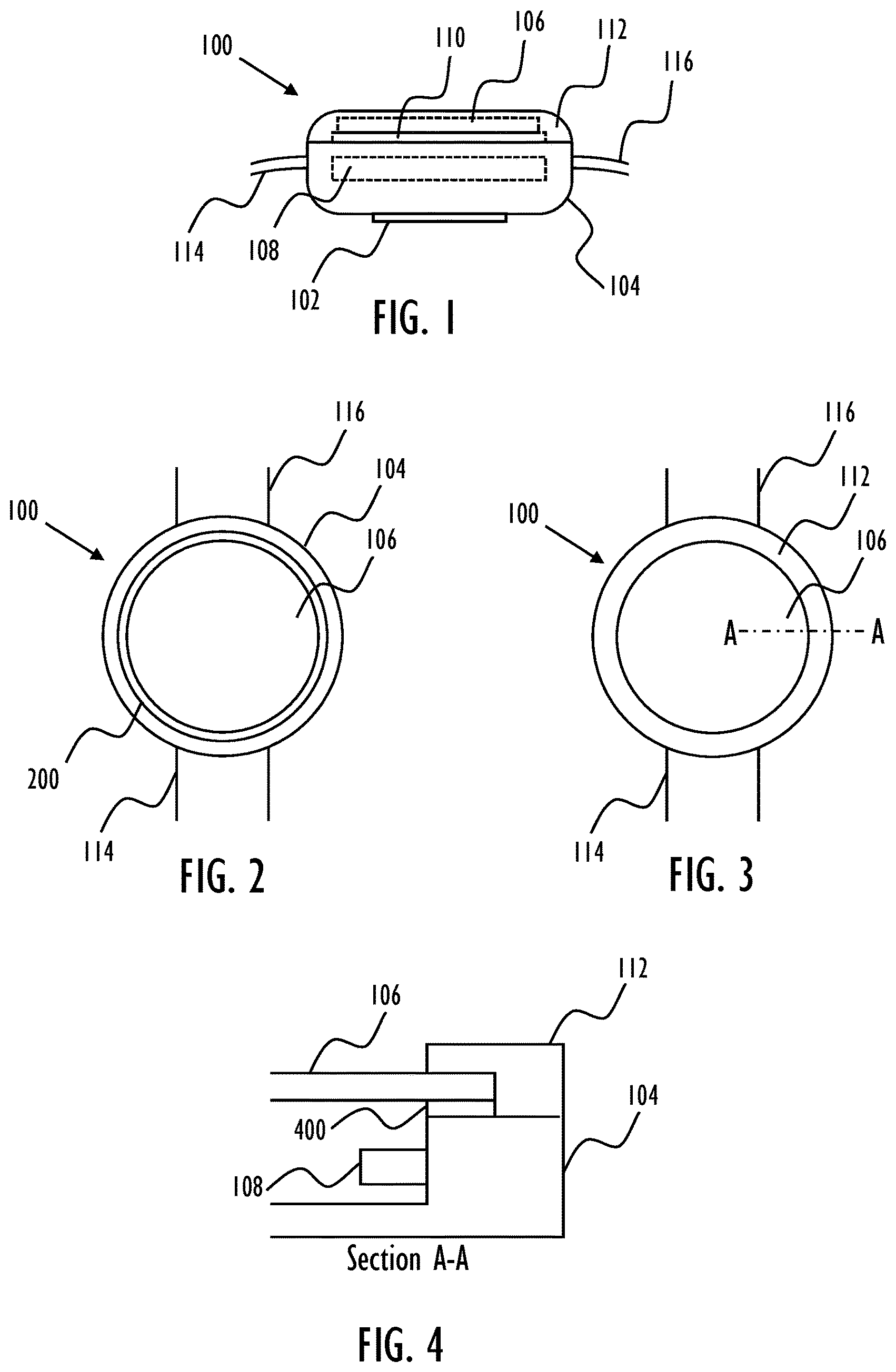 Patent US12426837 Figure 1 – Antenna arrangement for wrist-worn training computer