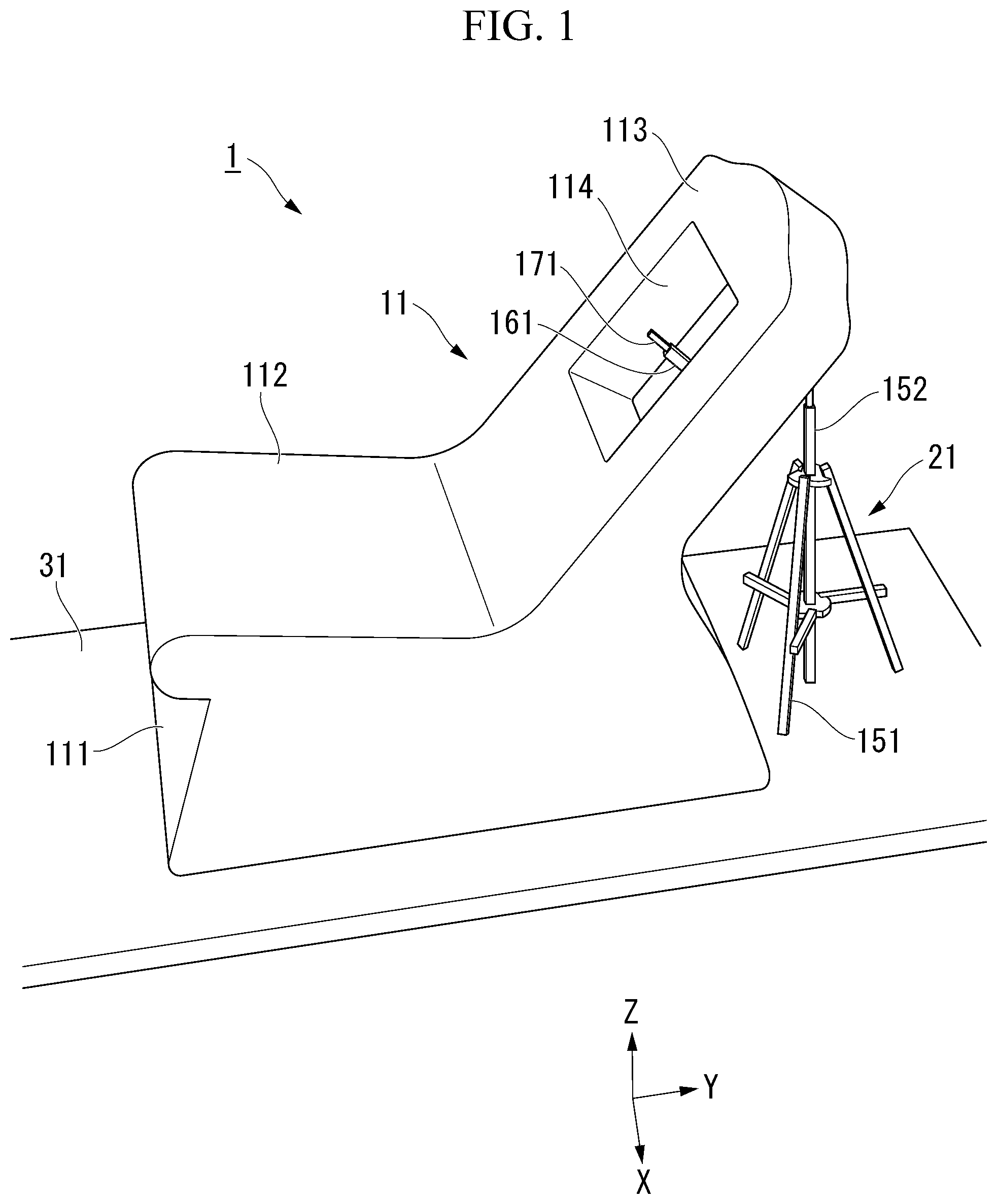 Patent US12426838 — Biological signal measurement device — Figure 1