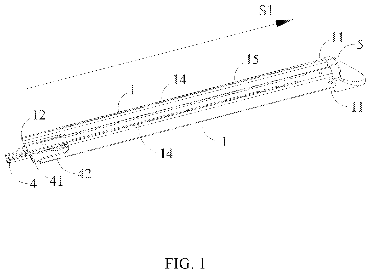 Patent US12426877 — Cartridge assembly and surgical stapler — Figure 1