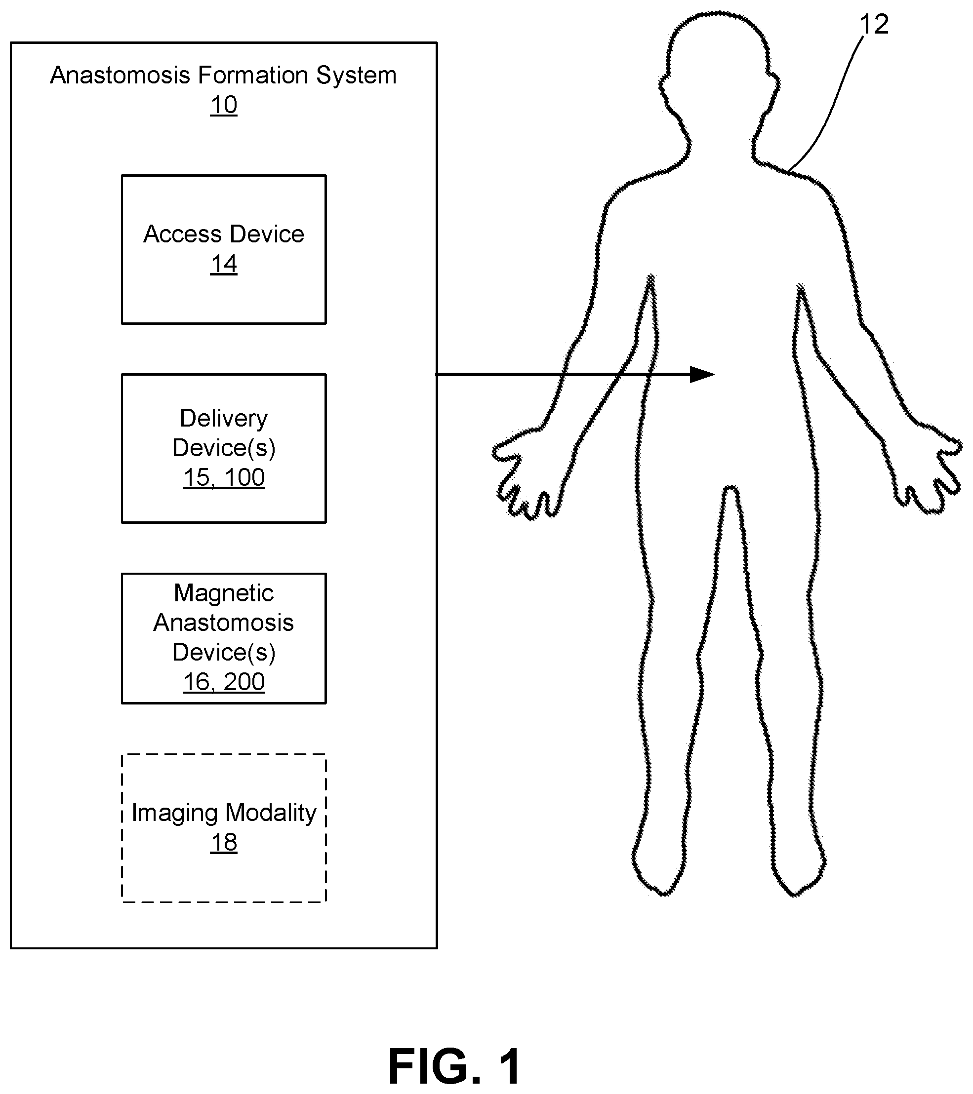 Patent US12426884 — Systems, devices, and methods for forming anastomoses — Figure 1