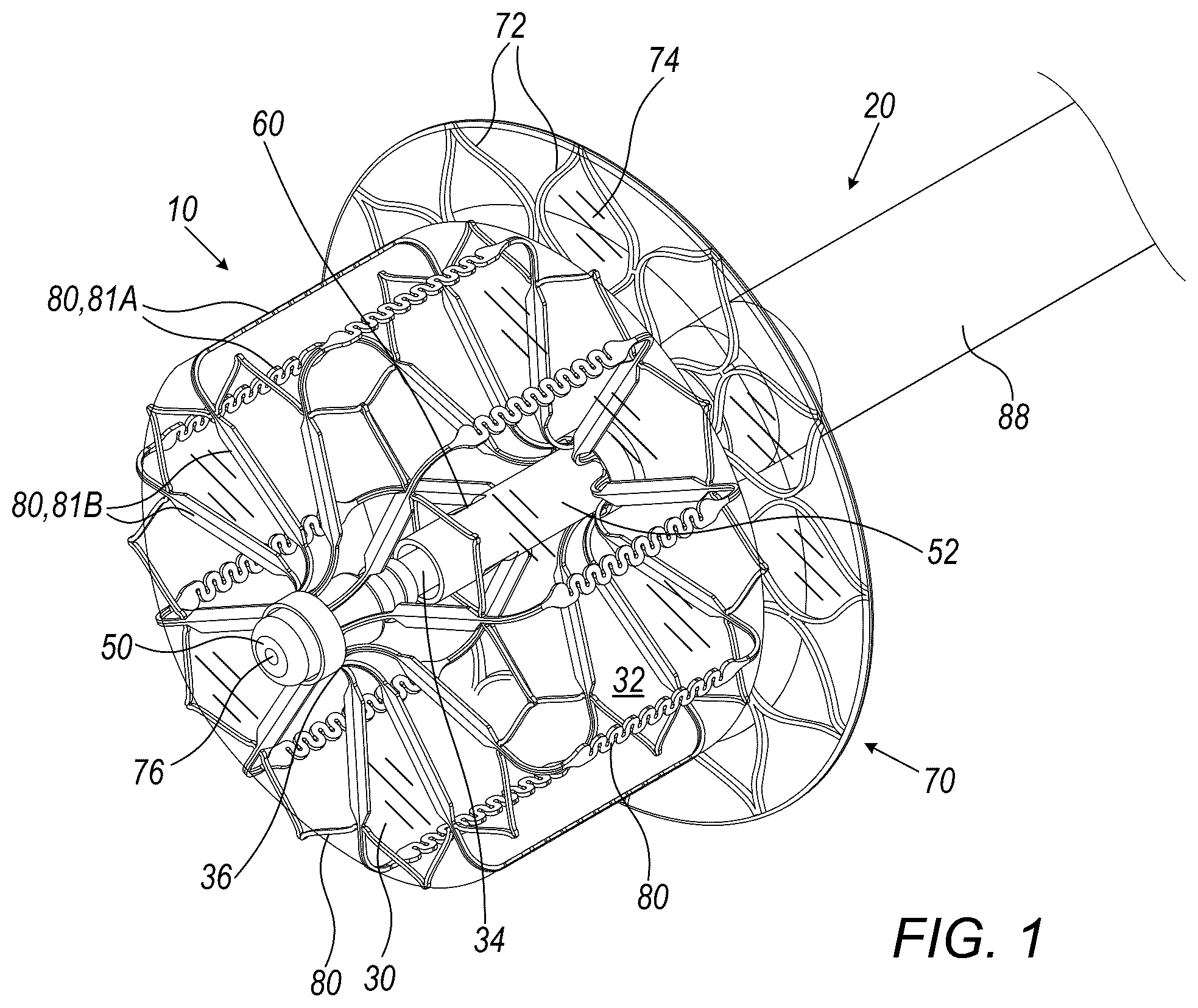 Patent US12426887 — Left atrial appendage occlusion devices — Figure 1