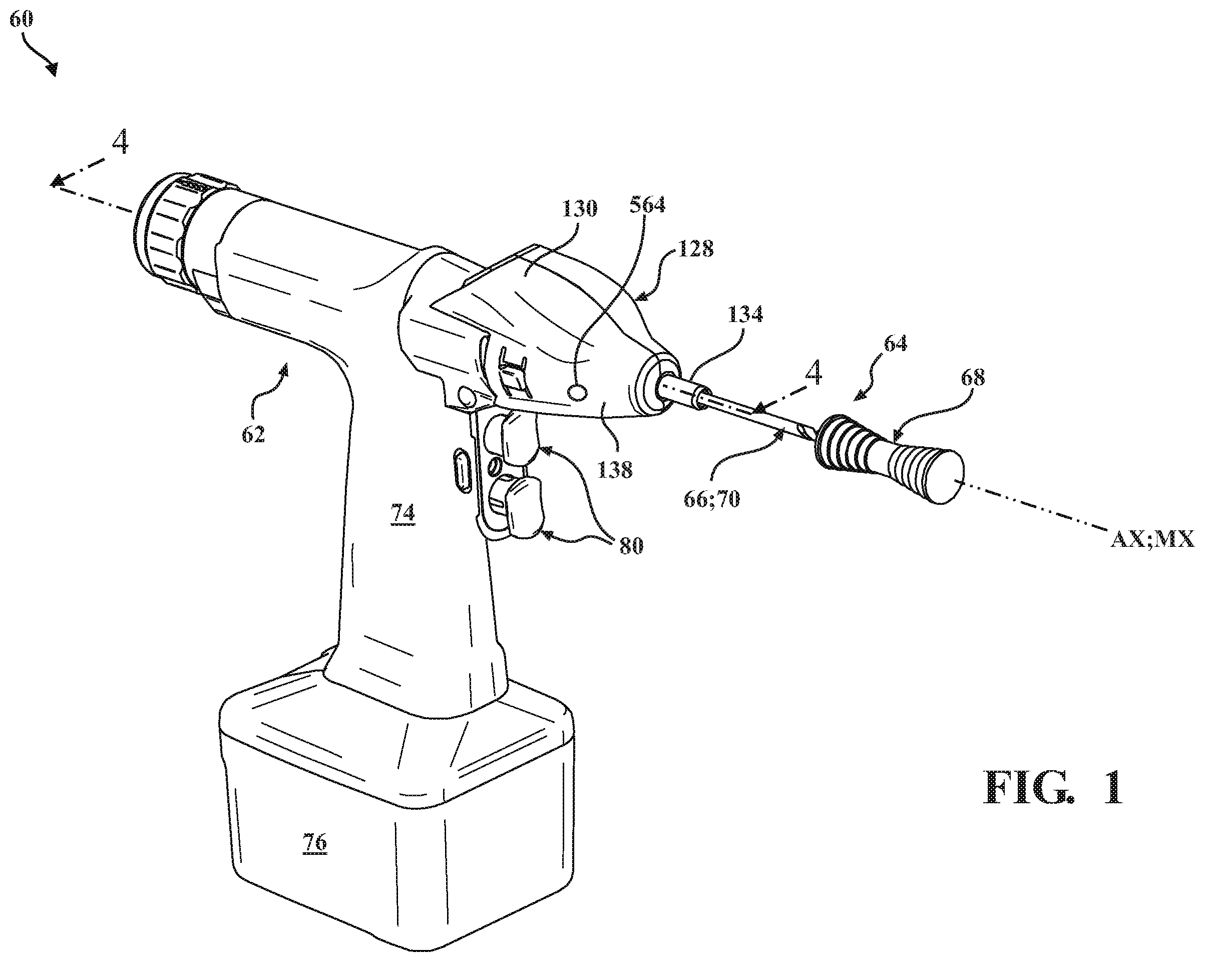 Patent US12426897 — Calibration and adjustment determination of a surgical handpiece system — Figure 1