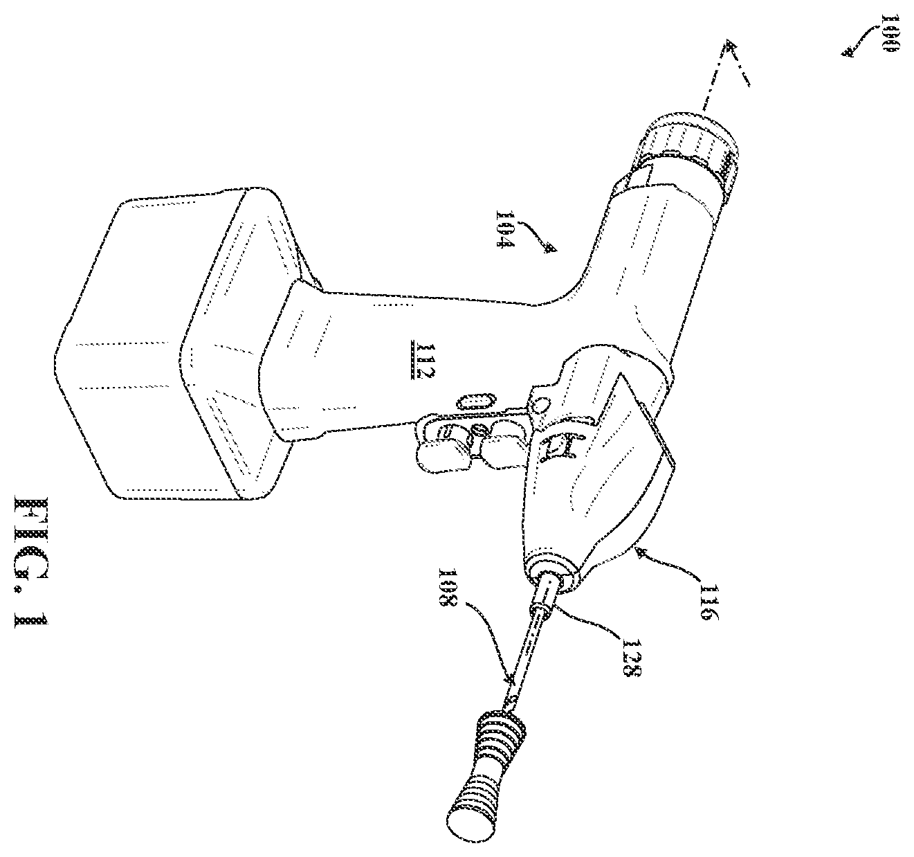 Patent US12426898 — Systems for using the status of a motor during a surgical drilling procedure to improve efficiency of a breakthrough algorithm — Figure 1