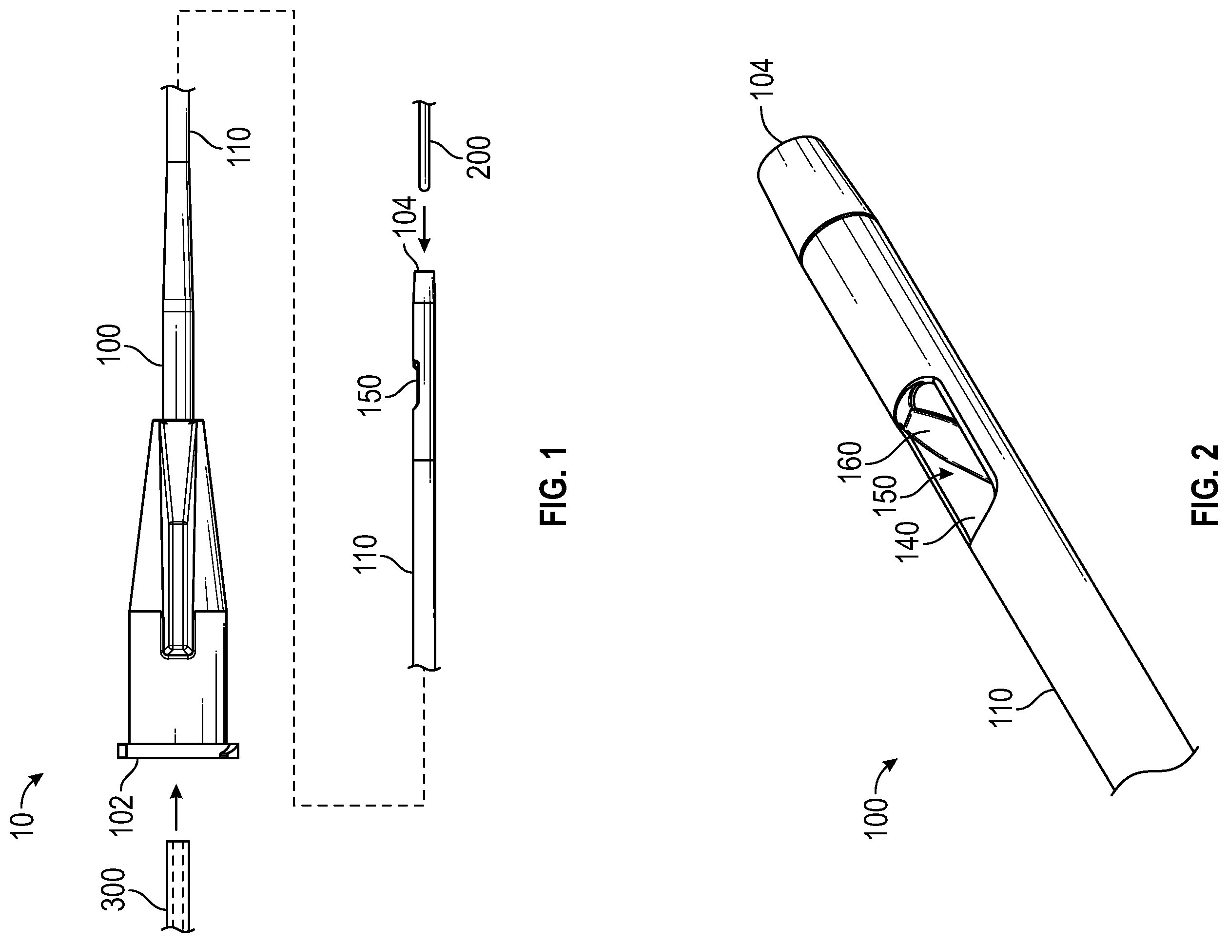 Patent US12426903 Figure 1 – Re-entry catheter