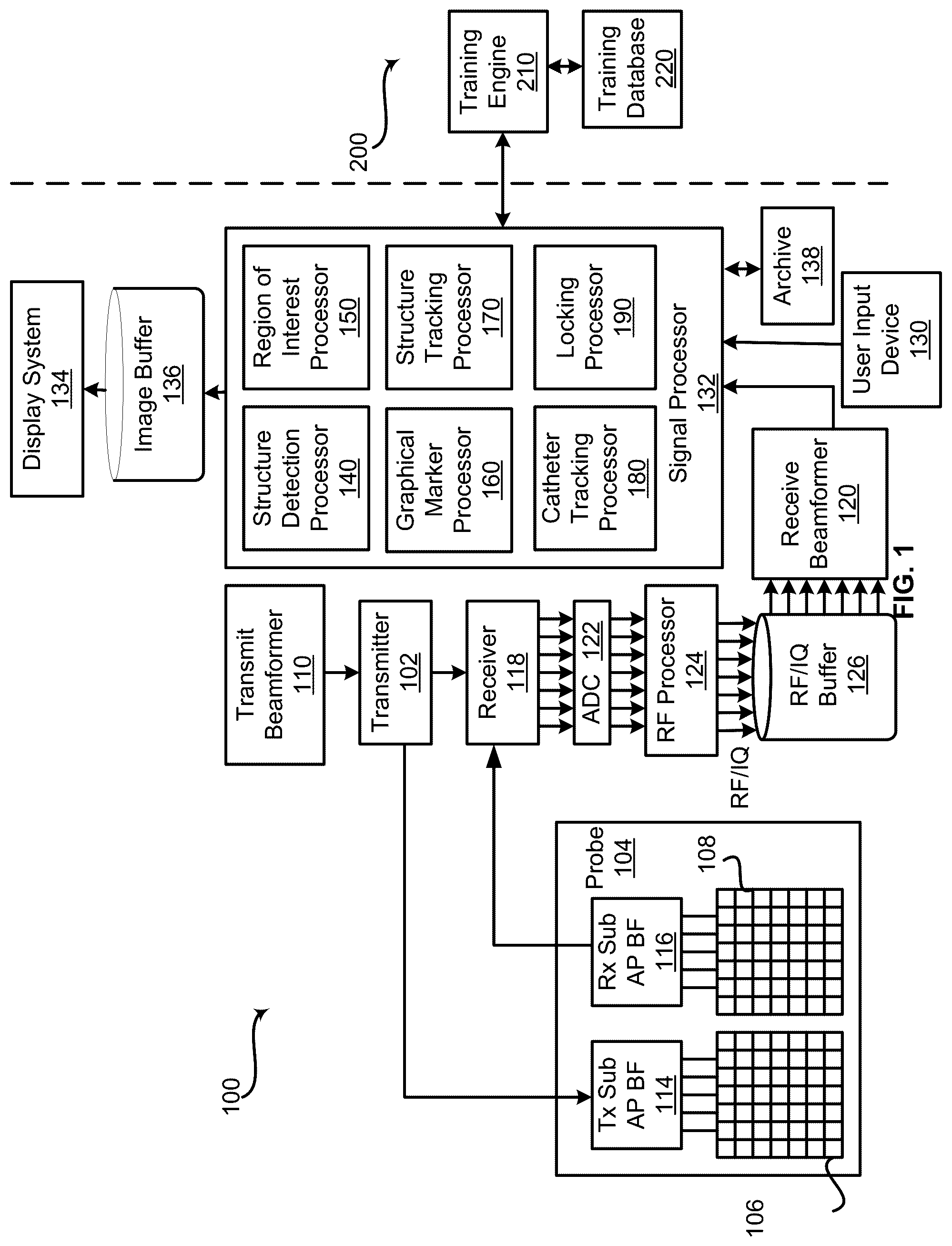 Patent US12426961 Figure 1 – System and method for automatic medical device placement in an anatomical structure using a locking mechanism