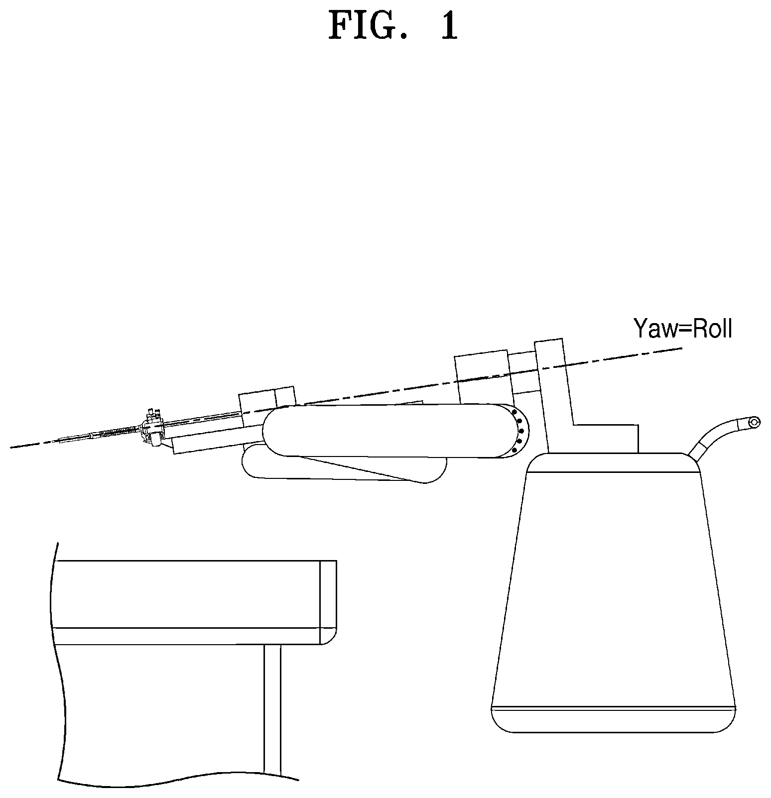 Patent US12426967 Figure 1 – Surgical robot arm