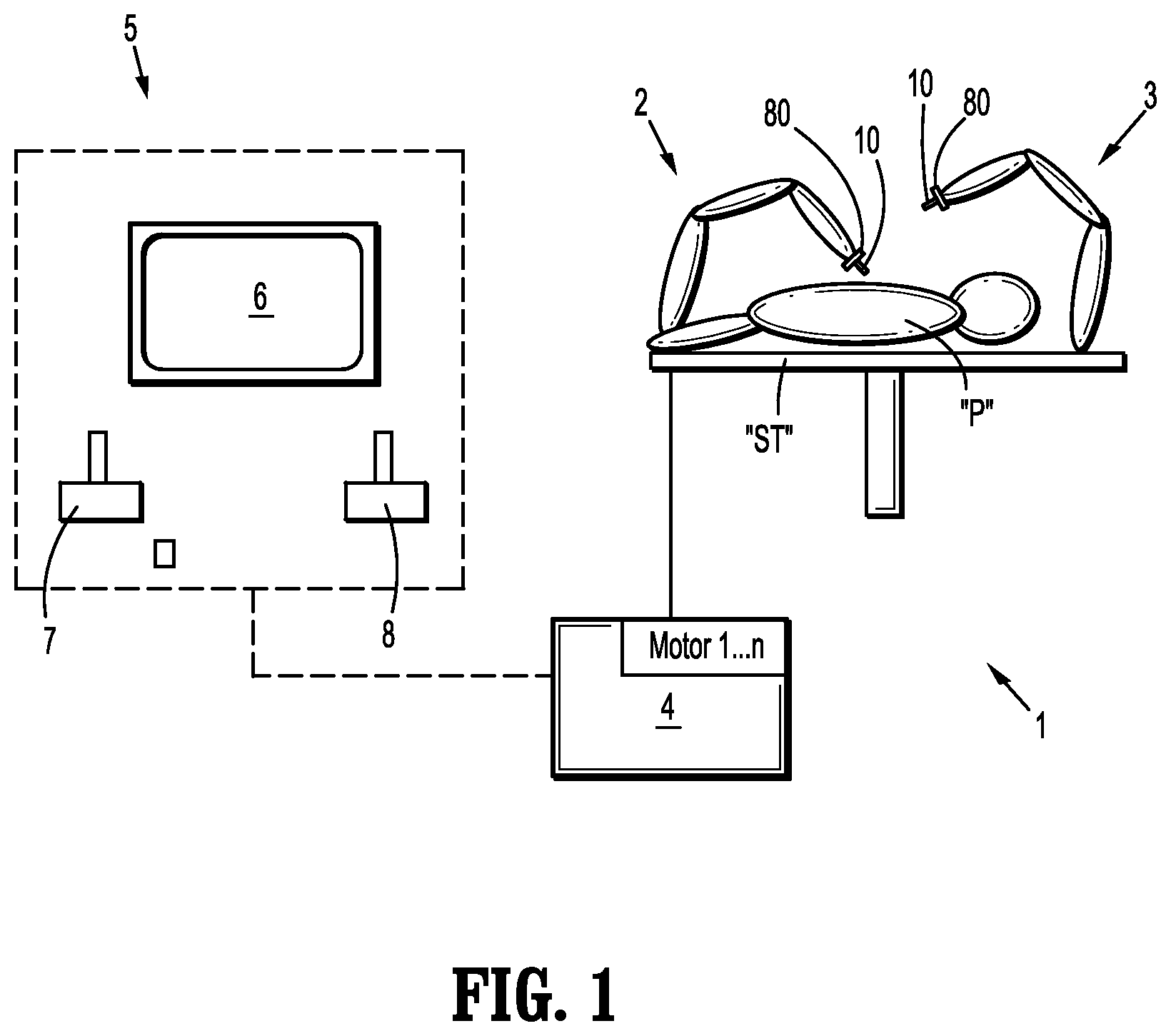 Patent US12426971 Figure 1 – Surgical robotic systems