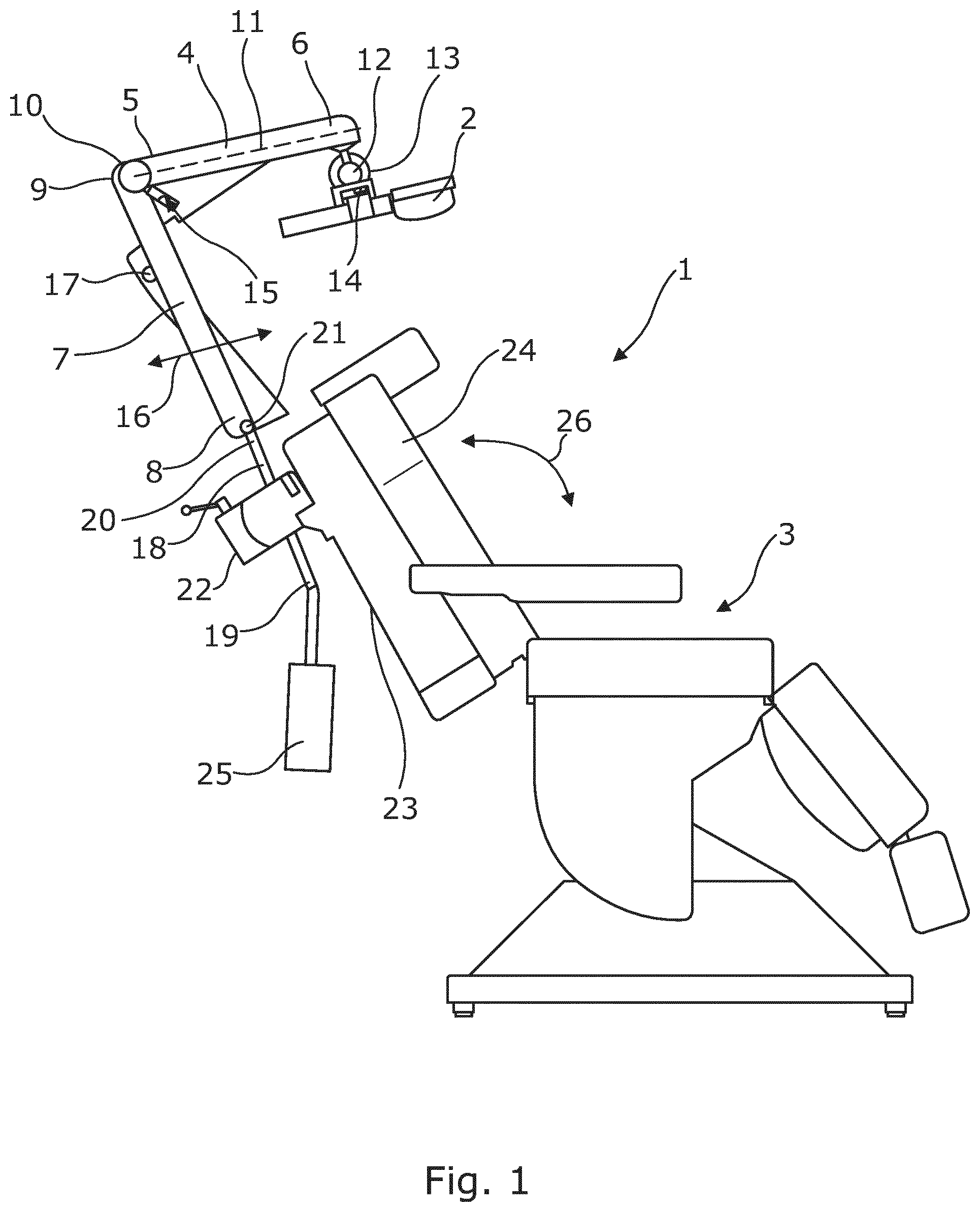 Patent US12426986 — Balancing, positioning and fixating assembly — Figure 1