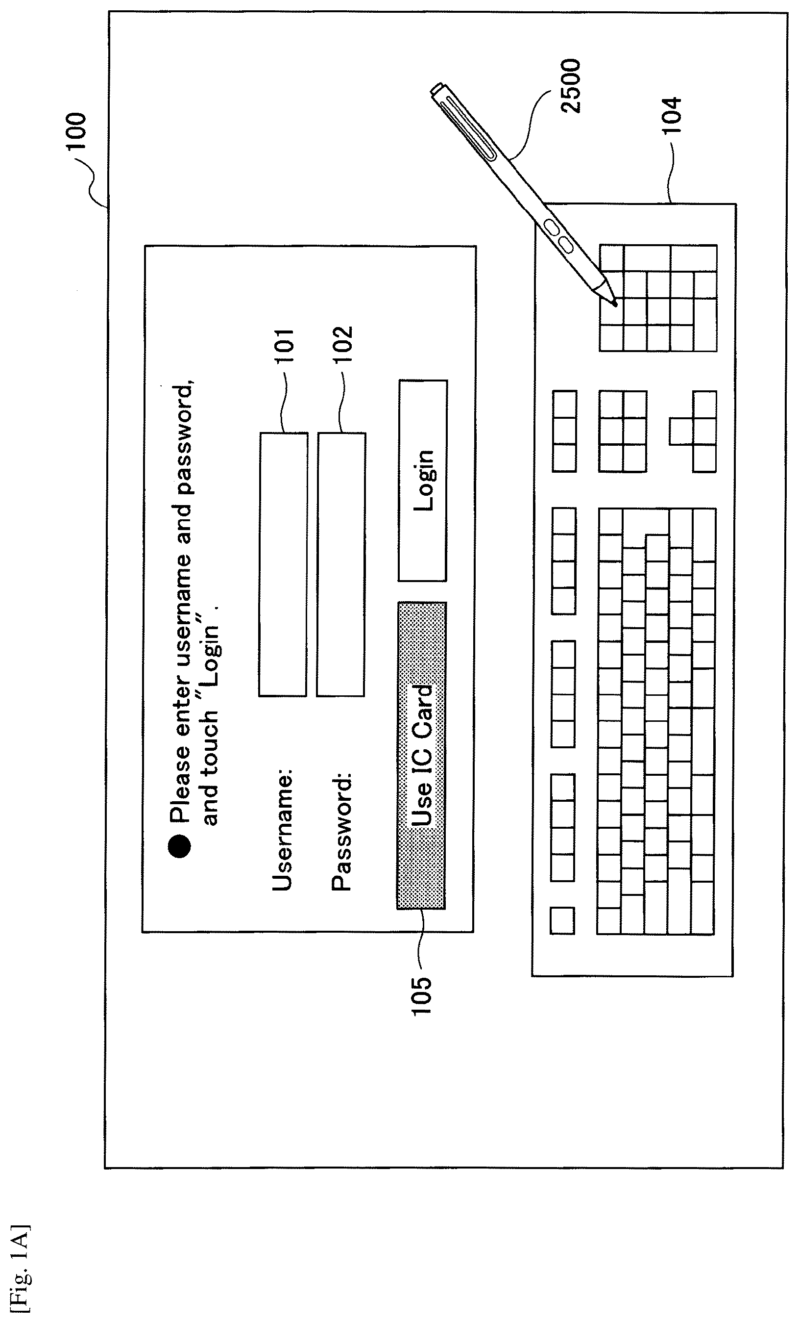 Patent US12430023 Figure 1 – Display apparatus, input method, and program