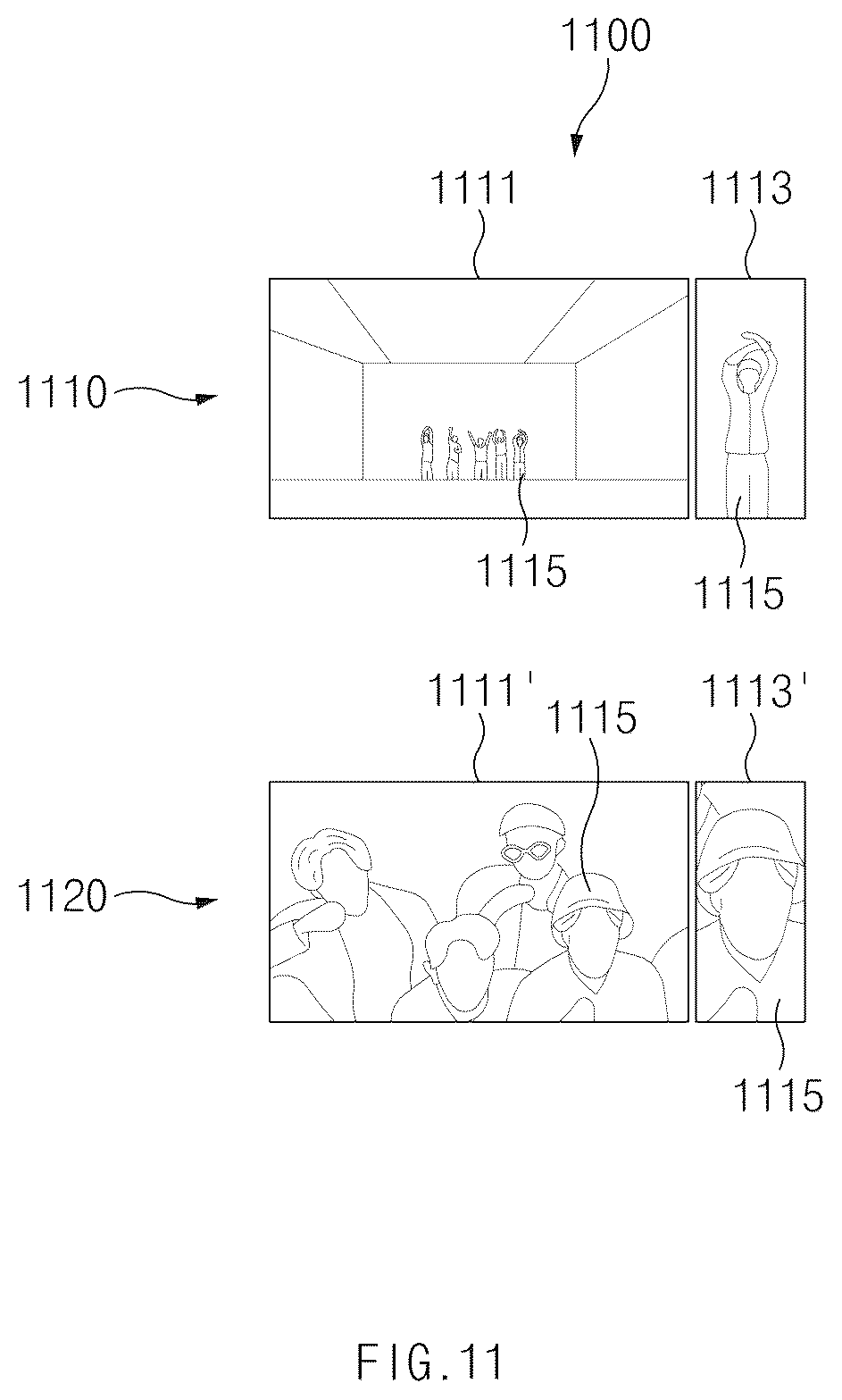 Patent US12430091 Figure 11 – Screen sharing method and electronic device therefor