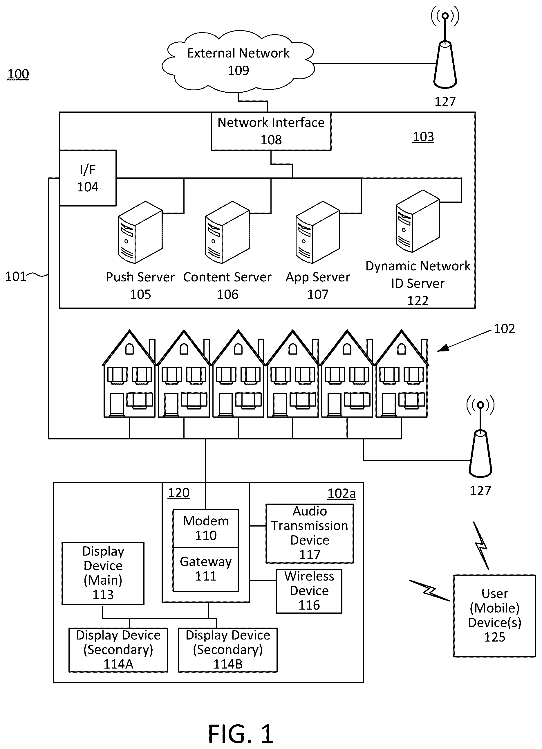 Patent US12430095 — Dynamic network identification — Figure 1