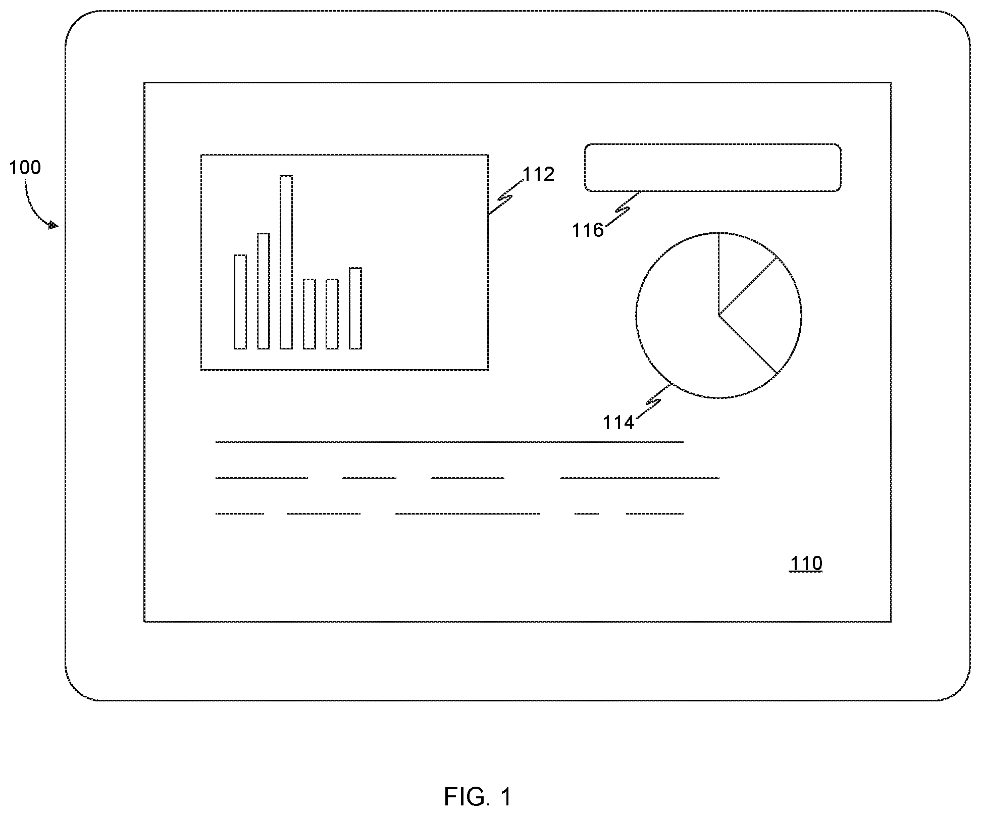 Patent US12430335 — System and method for improved cache utilization using an organizational memory to generate a dashboard — Figure 1