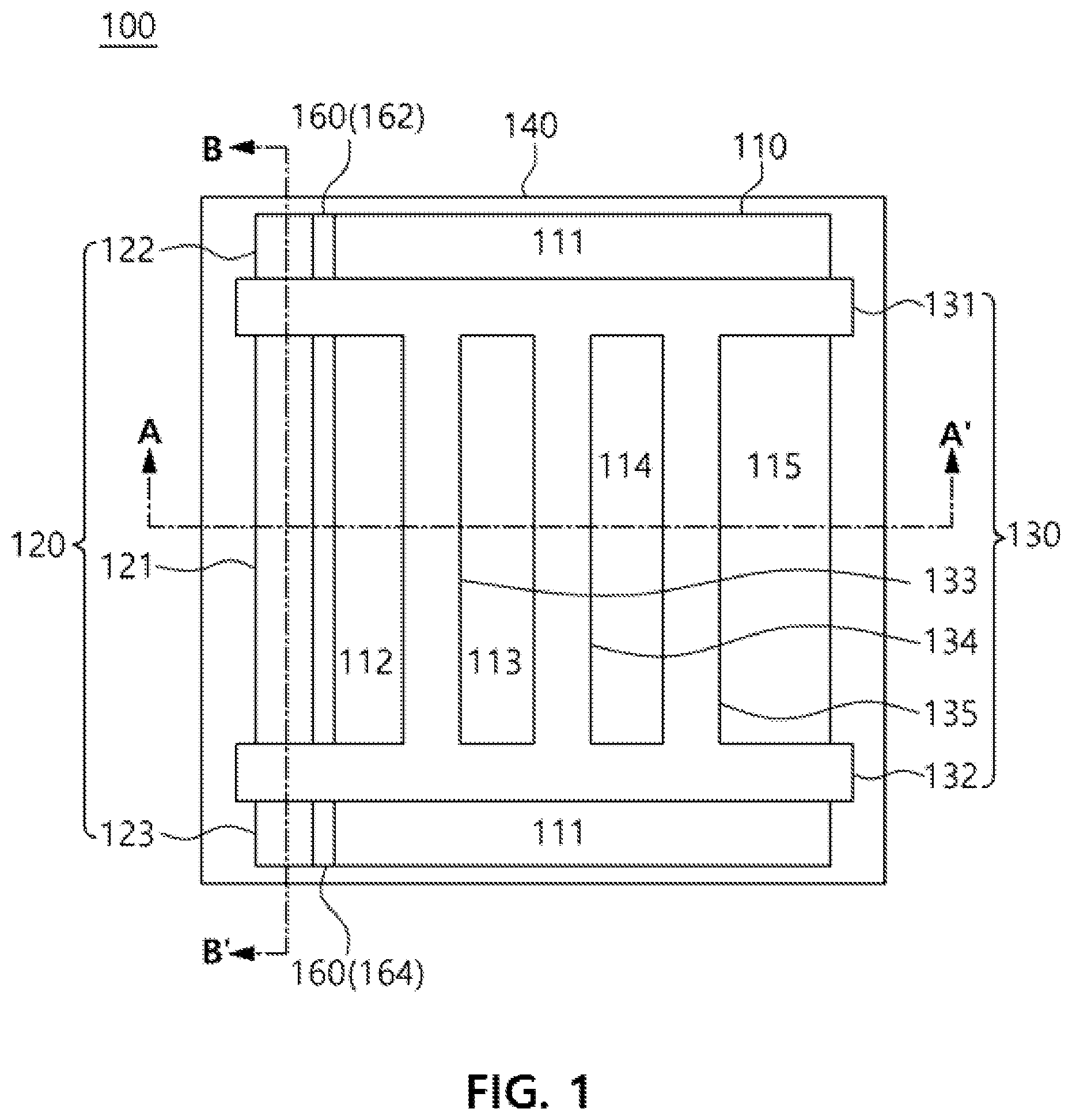 Patent US12433005 — RF switch device — Figure 1