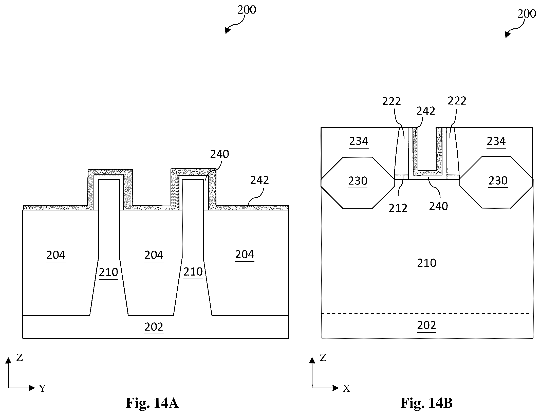 Patent US12433011 Figure 14 – Post gate dielectric processing for semiconductor device fabrication