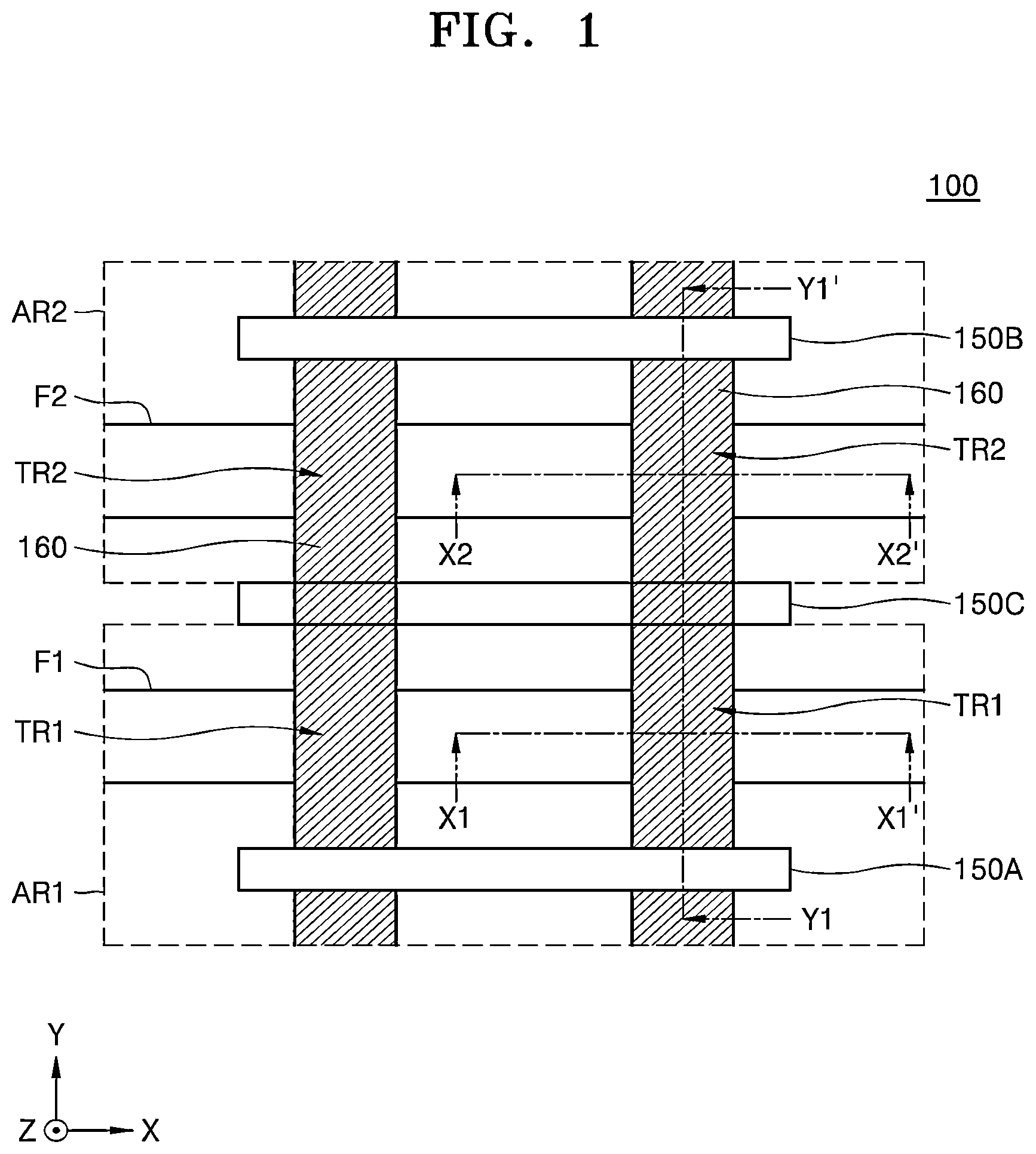 Patent US12433017 — Integrated circuit device including N-channel metal-oxide semiconductor (NMOS) transistor region and a P-channel metal-oxide semiconductor (PMOS) transistor region — Figure 1