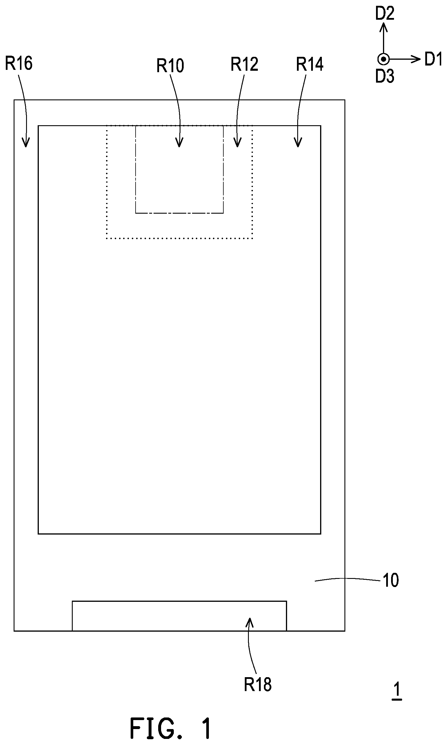 Patent US12433025 — Display panel and display apparatus including dummy conductive pattern — Figure 1