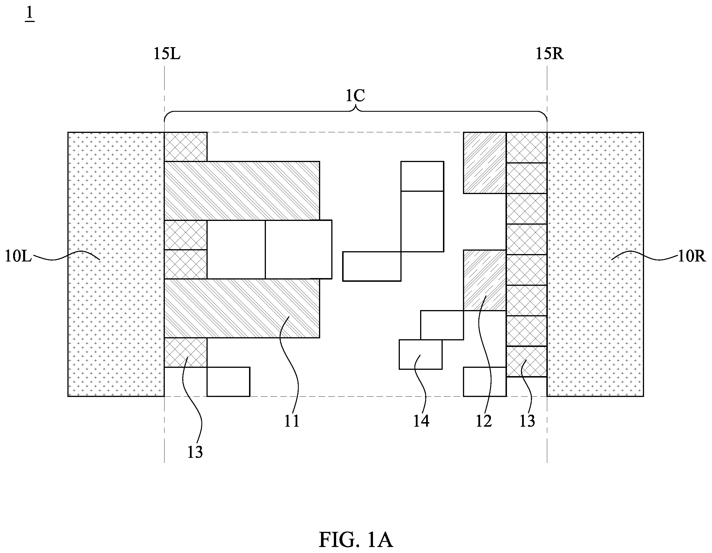 Patent US12433032 — Semiconductor structure including boundary header cell and method for manufacturing the same — Figure 1