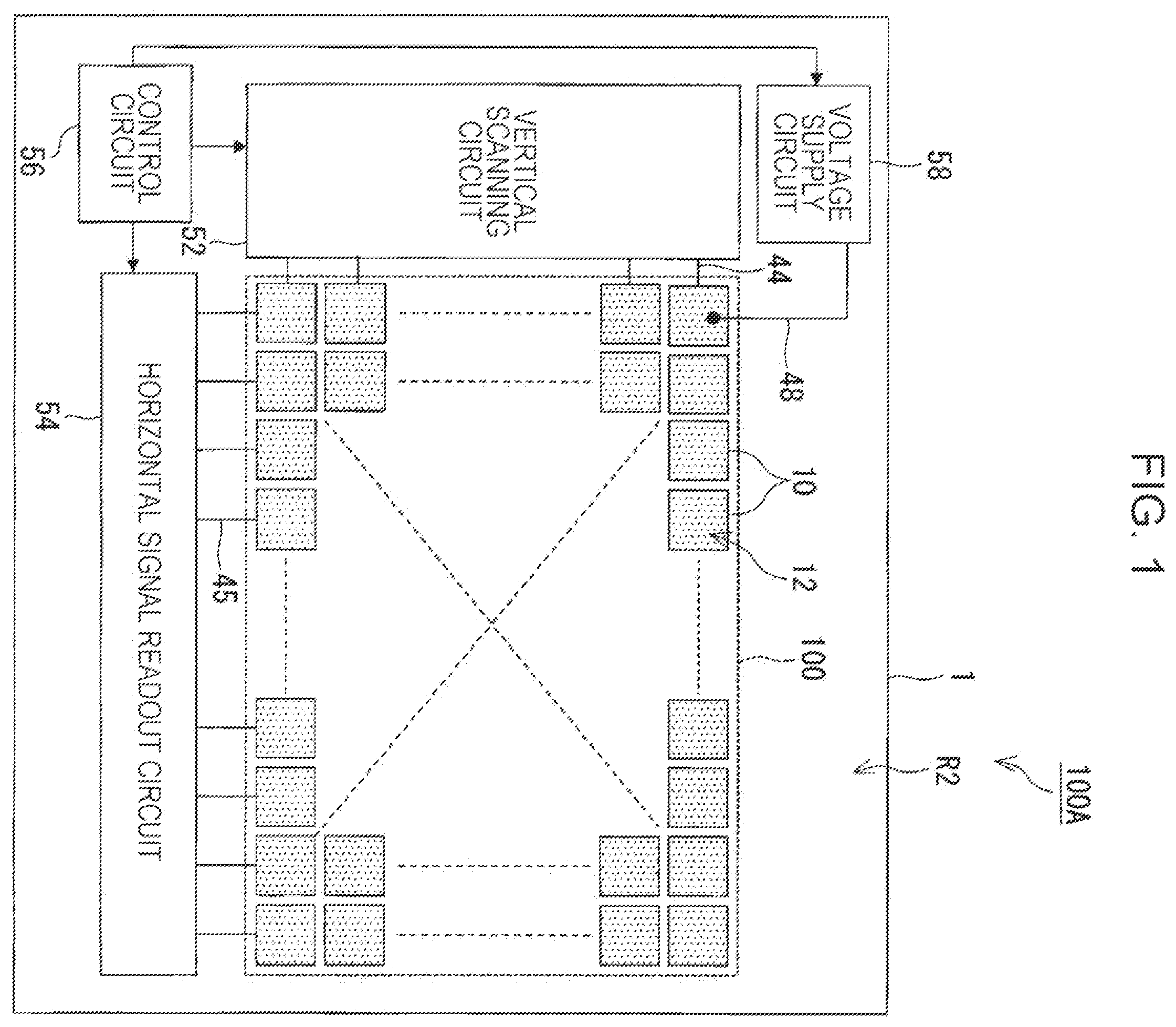 Patent US12433043 — Imaging device including multiple photoelectric conversion layers, multiple pixel electrodes and plugs connecting substrate and the pixel electrodes — Figure 1