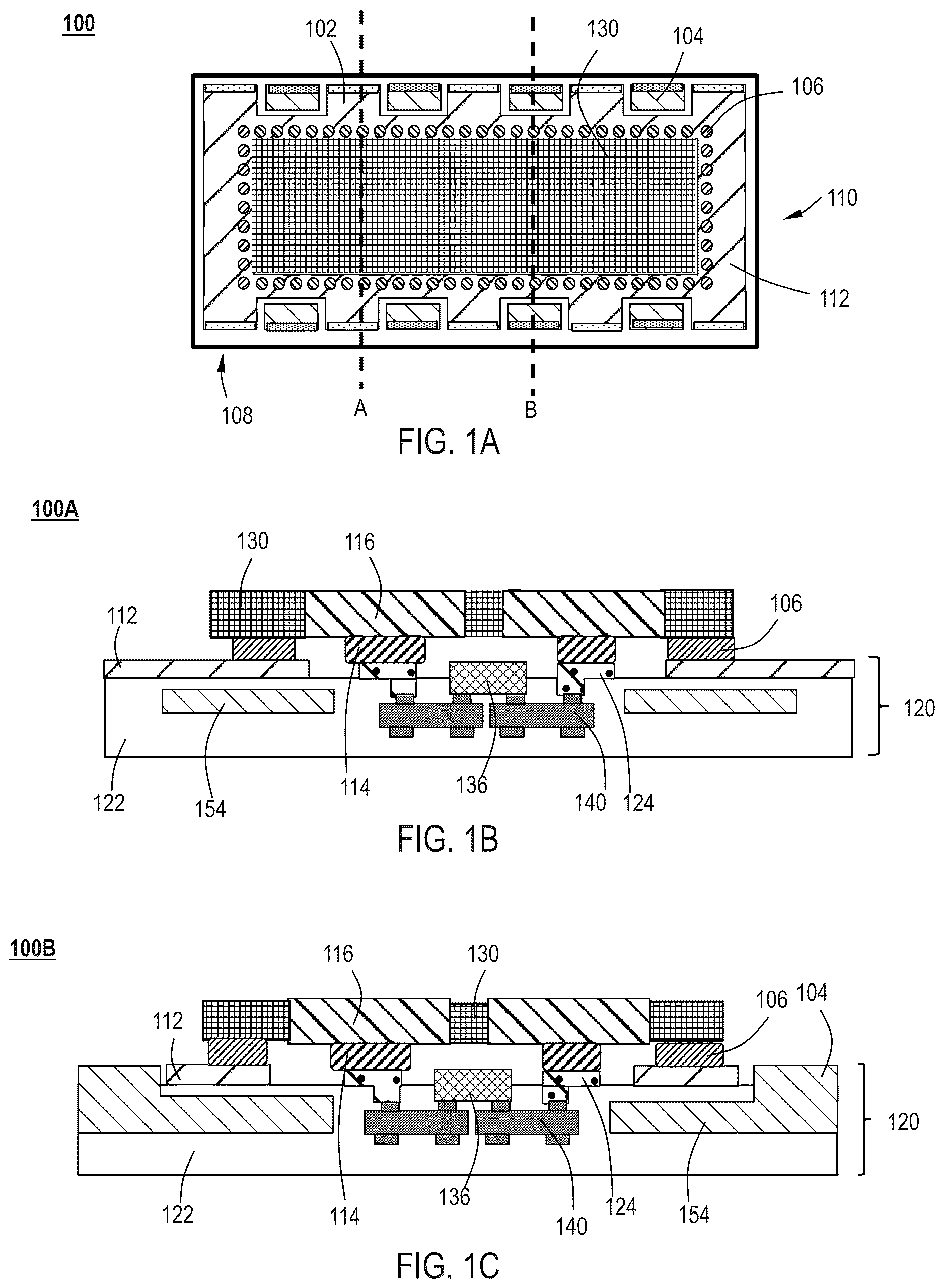 Patent US12433080 — Hybrid CMOS micro-LED display layout — Figure 1