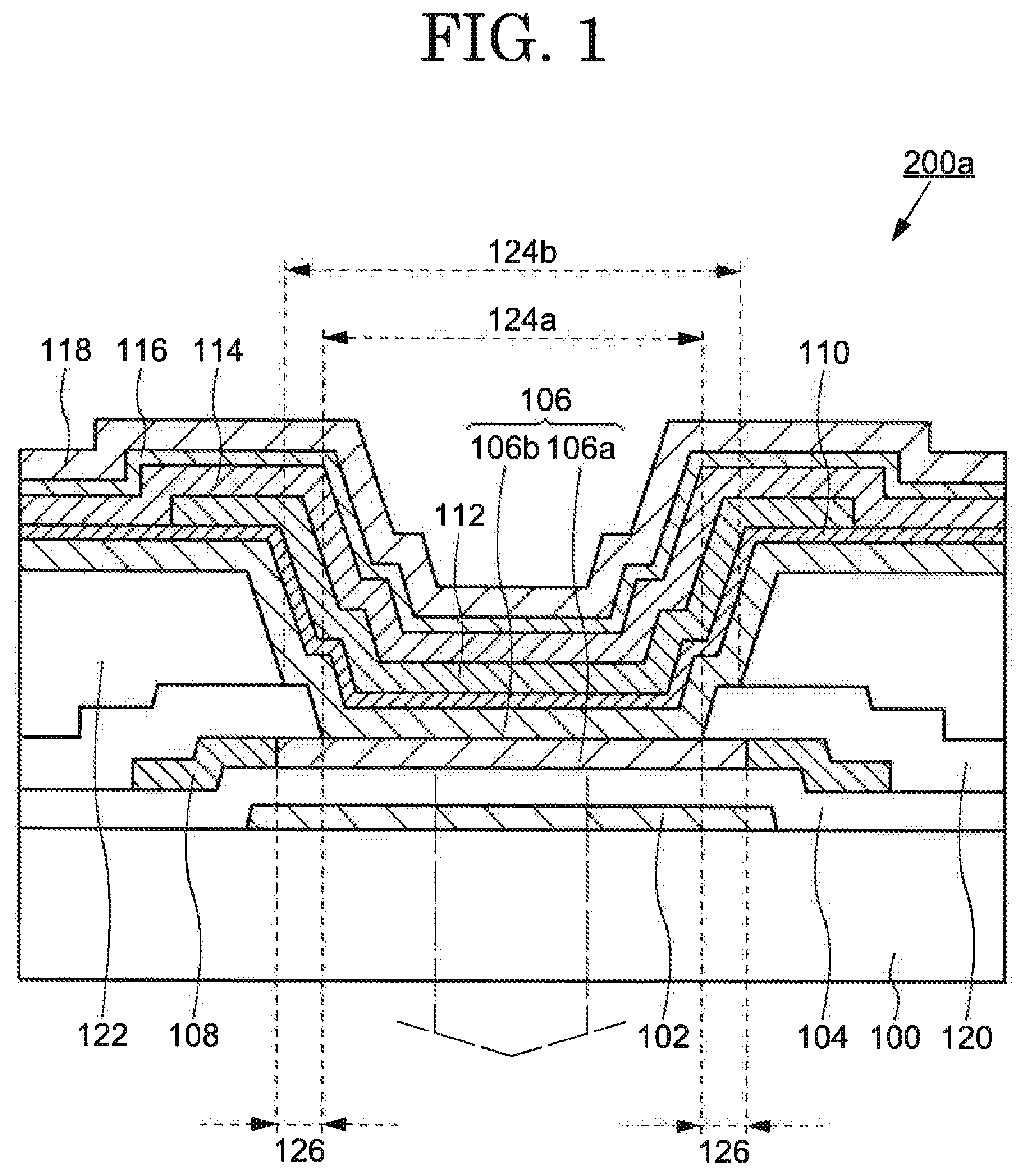 Patent US12433090 — Organic electroluminescence element including carrier injection amount control electrode — Figure 1