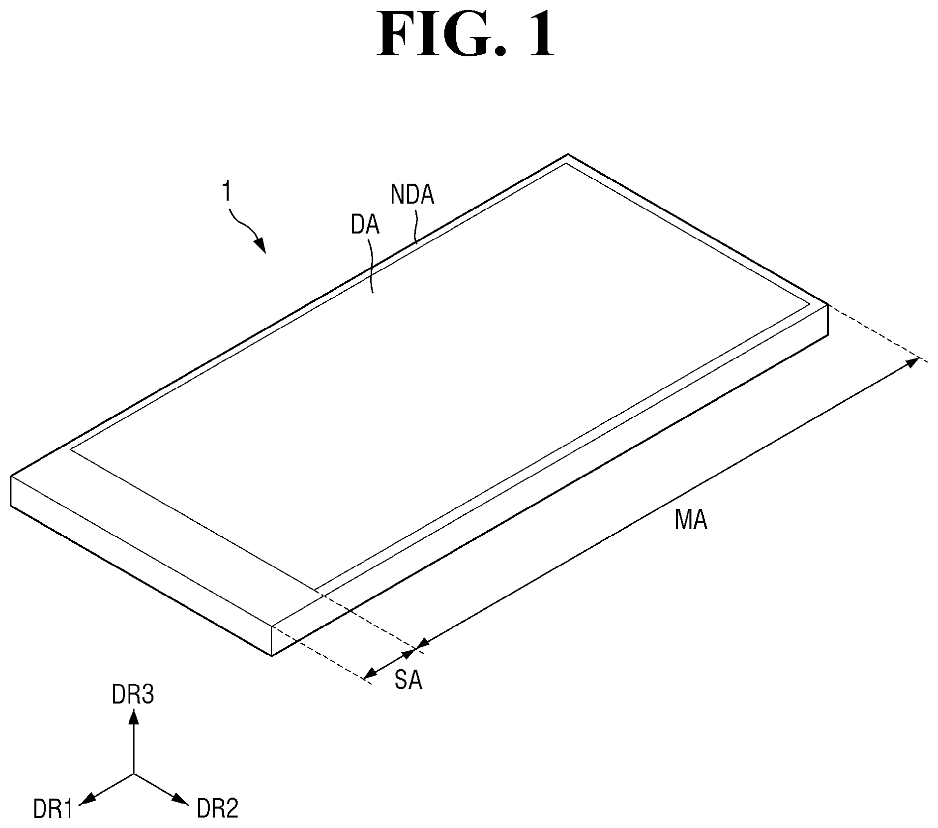Patent US12433092 — Display device — Figure 1