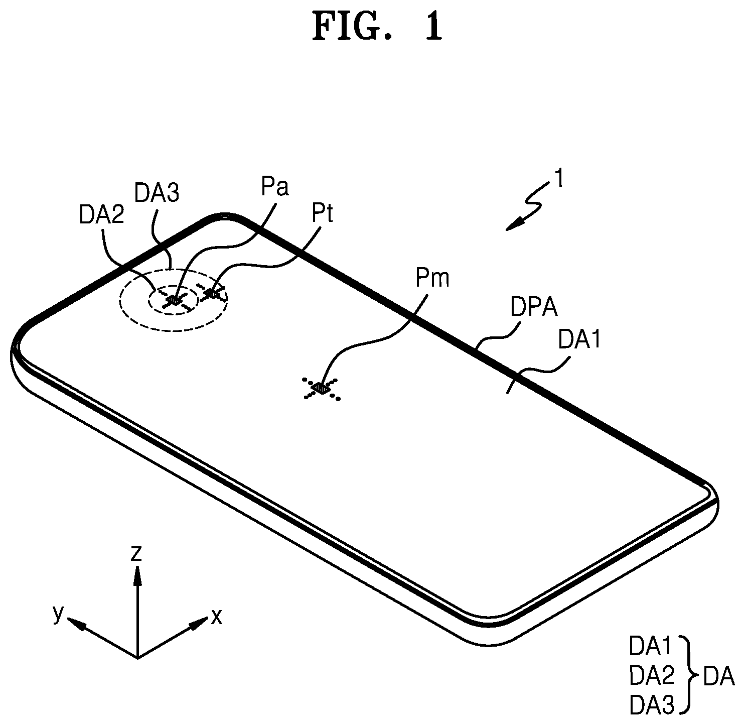 Patent US12433099 — Display panel and display apparatus including the same — Figure 1