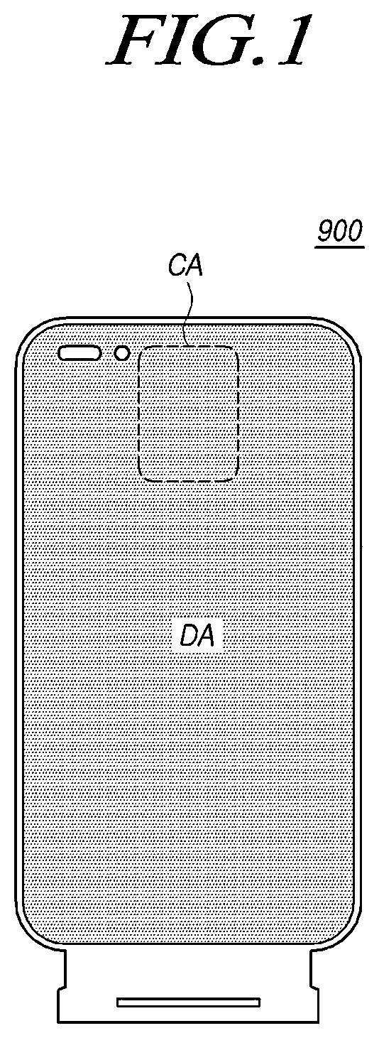 Patent US12433101 — Method of fabricating a display panel having at least one light-transmitting portion — Figure 1